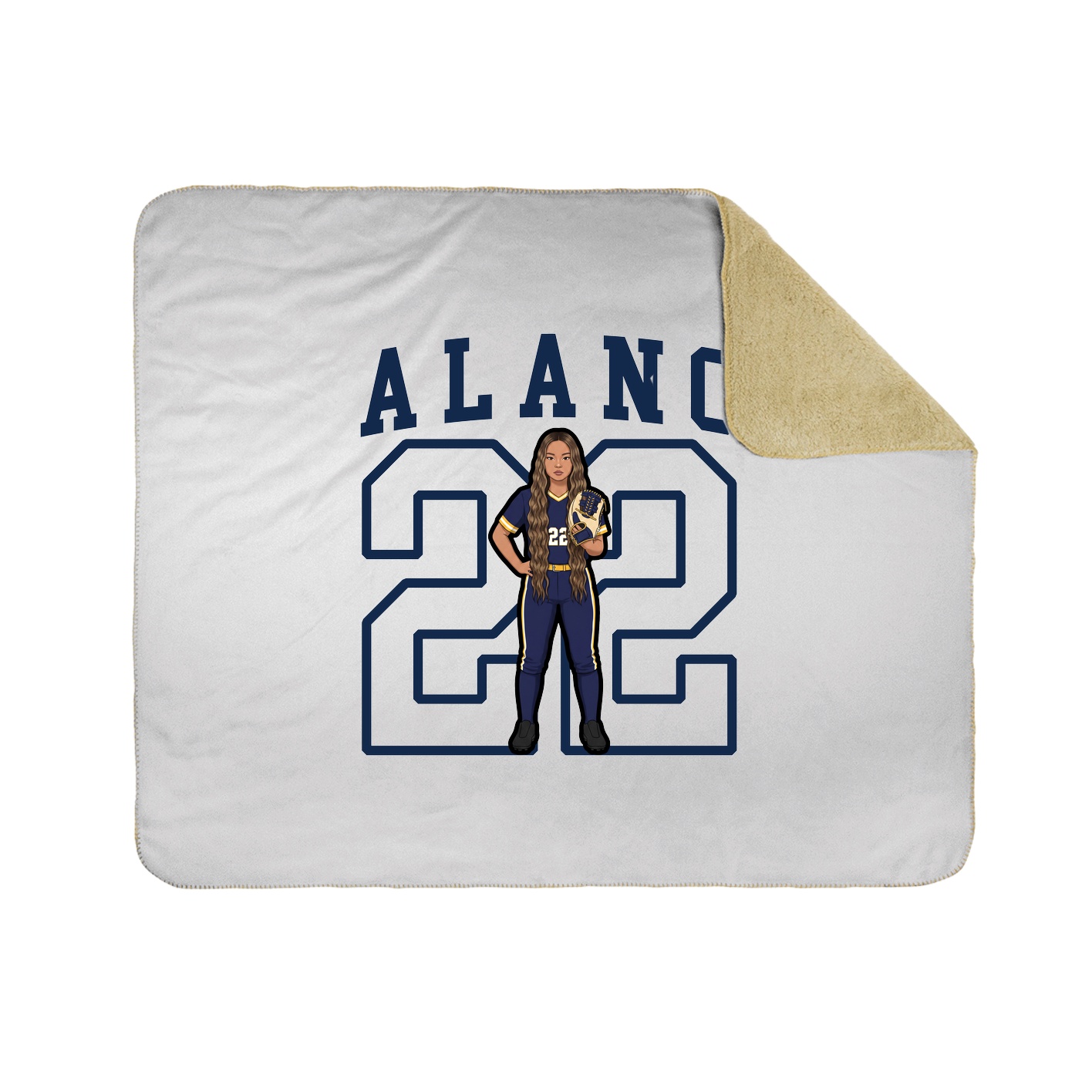 Throw Blanket — Shirsey in White