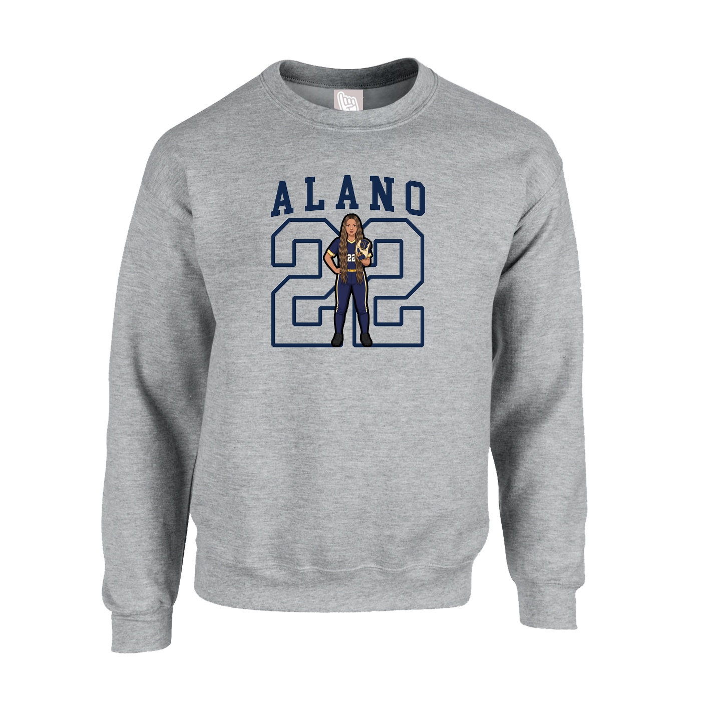 Fleece Crew — Shirsey in Grey