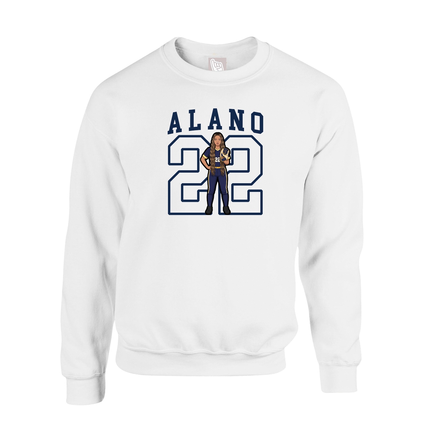 Fleece Crew — Shirsey in White