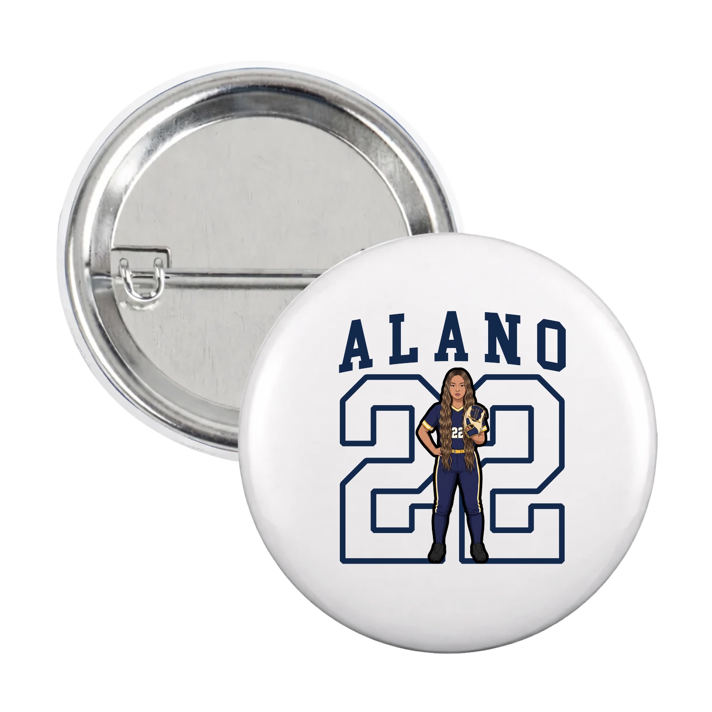 Game Day Button — Shirsey in White