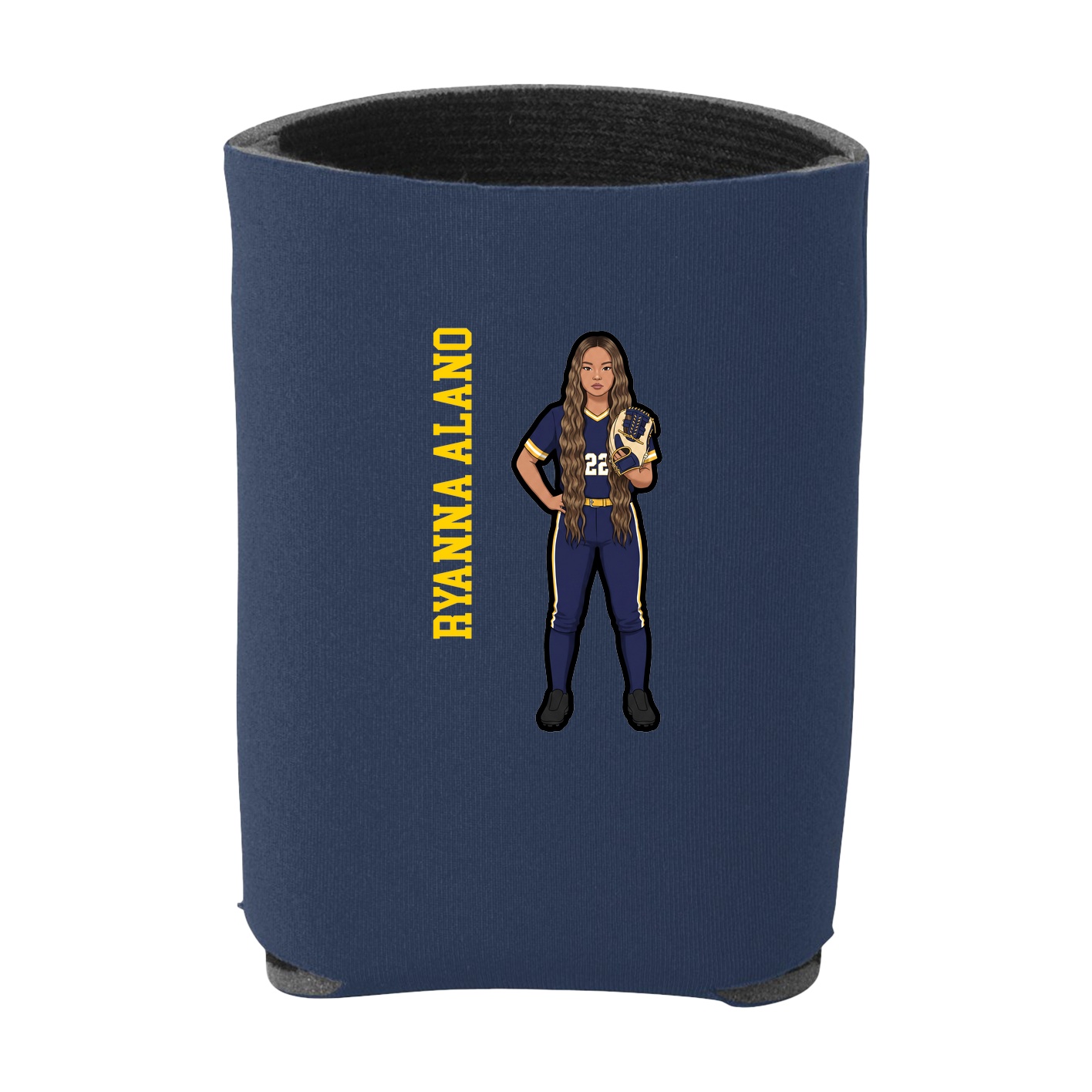 Can Holder — Name Vertical in Navy
