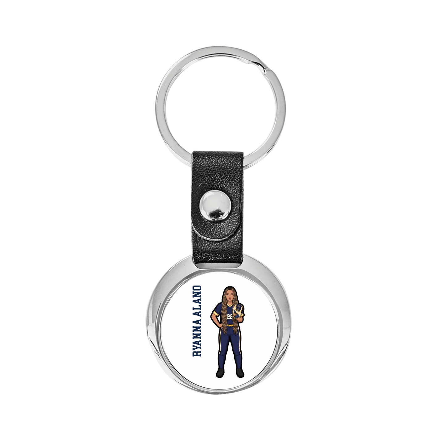 Key Chain — Name Vertical in Classic