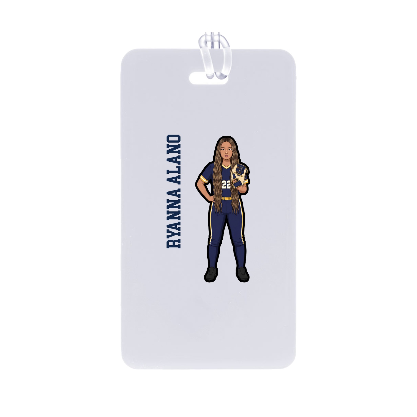 Bag Tag — Name Vertical in Classic