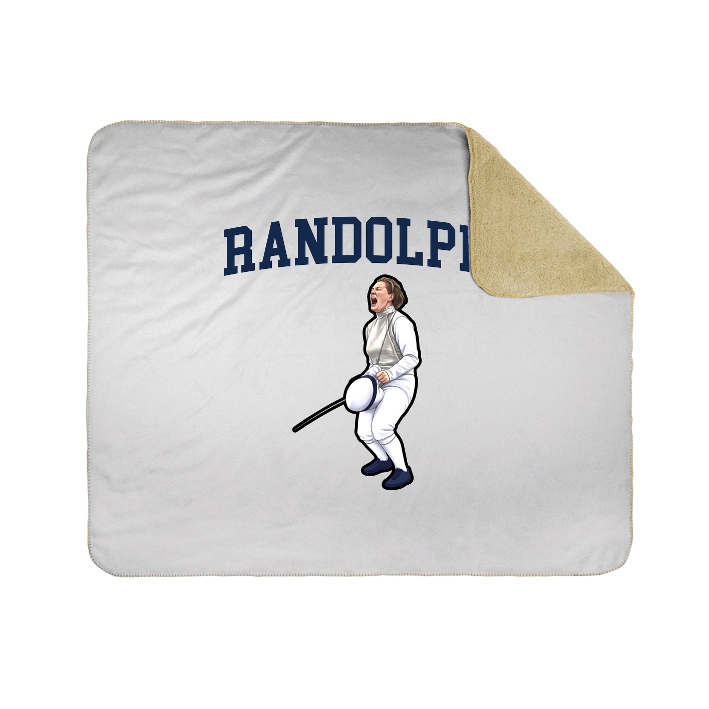 Throw Blanket — Shirsey in White