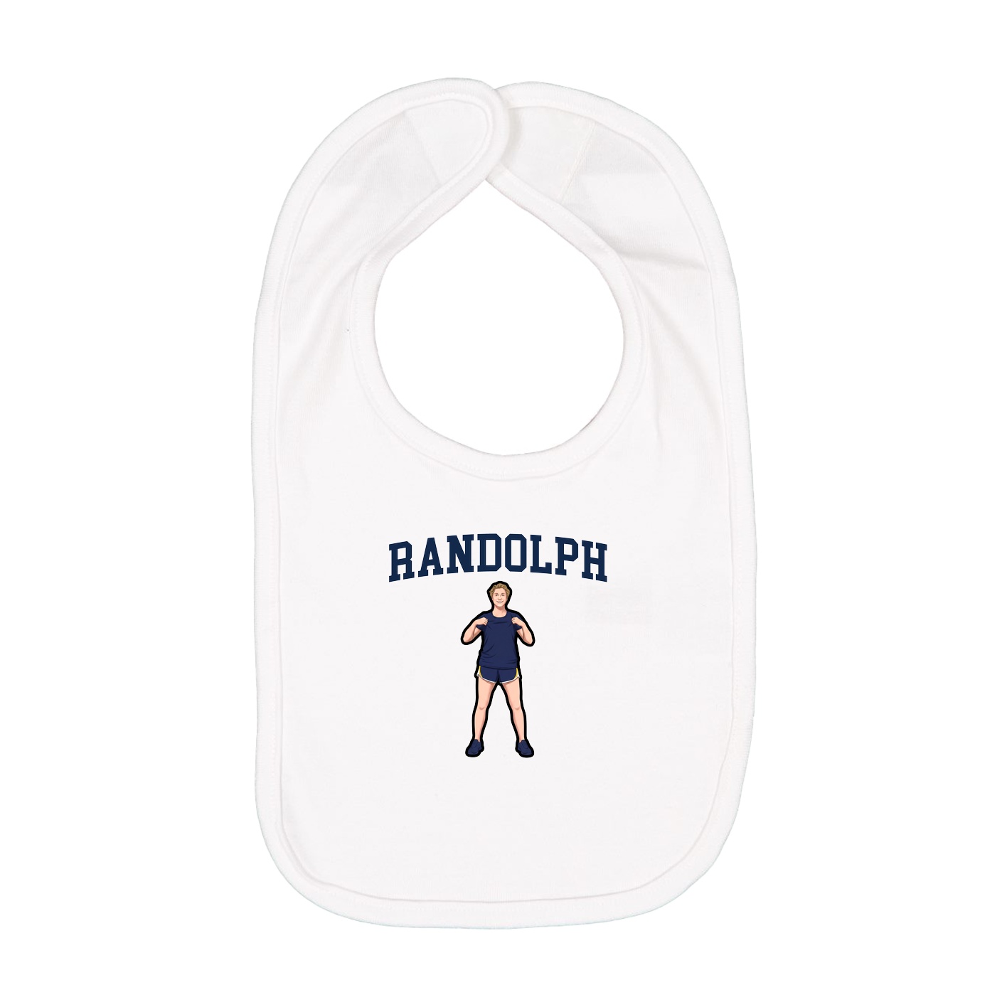 Infant Bib — Shirsey in White
