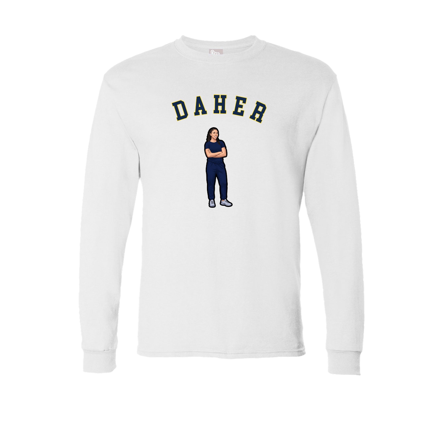 Long Sleeve Tee — Shirsey Arch in White