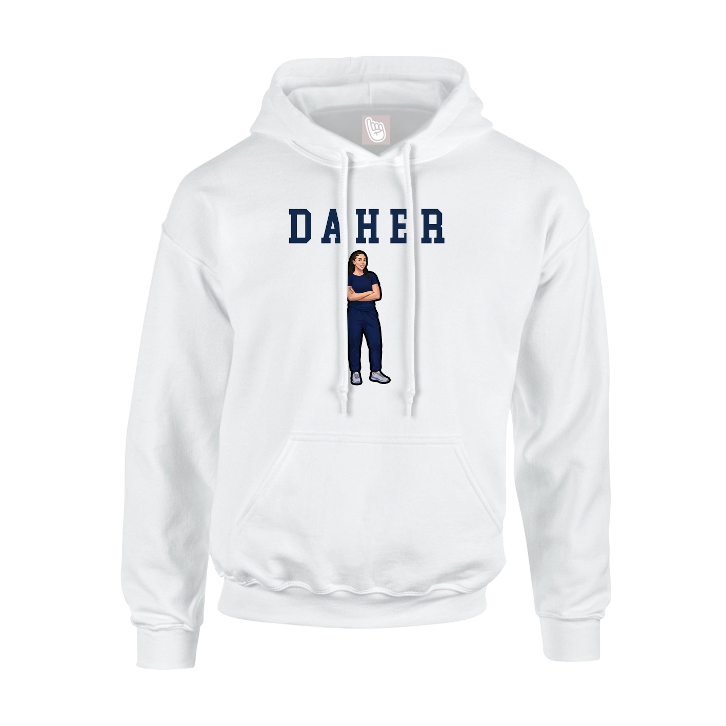Hoodie — Shirsey in White