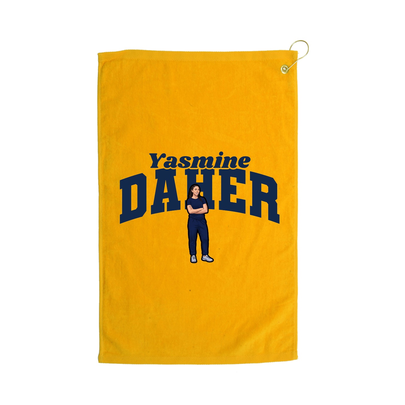 Golf Towel — Signature Arch in Gold
