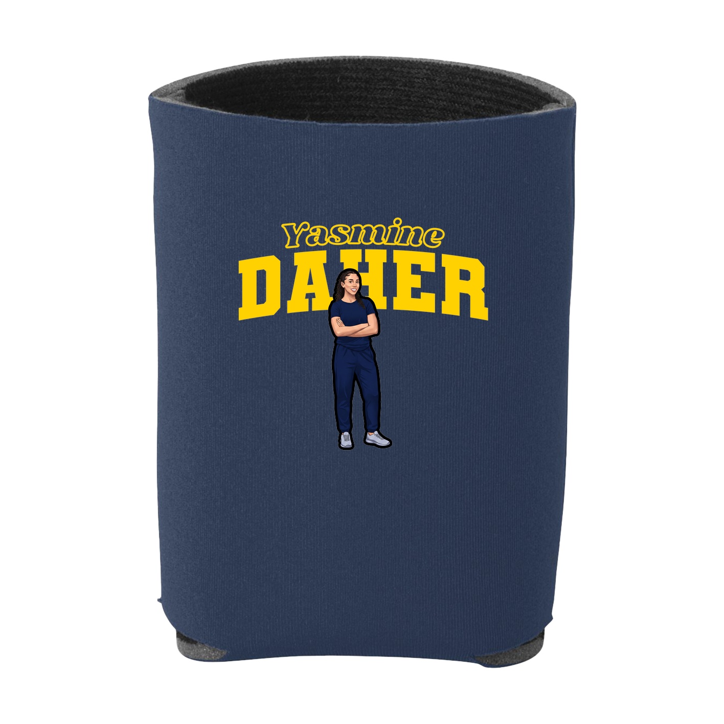 Can Holder — Name Arch in Navy