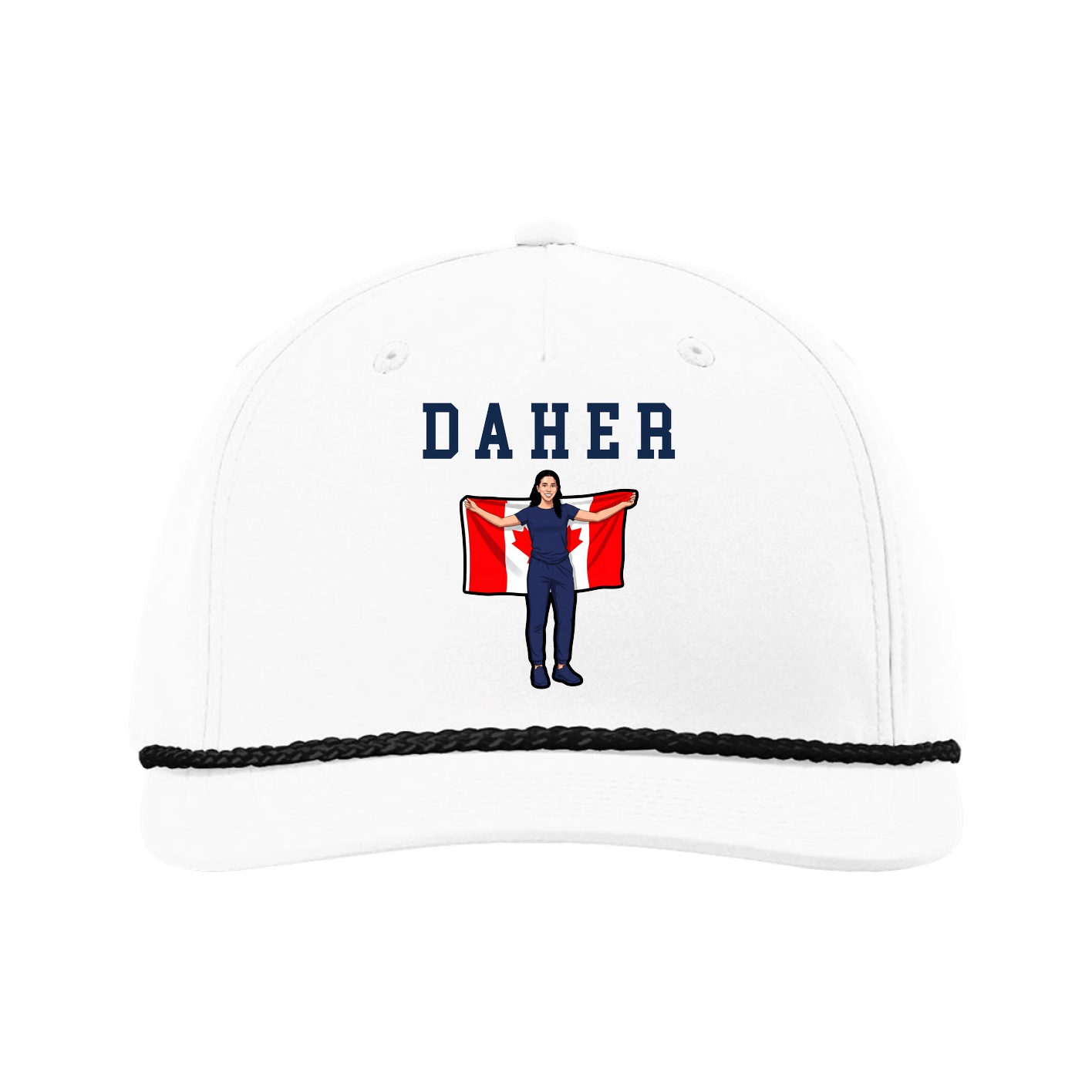 Five-Panel Classic Rope Cap — Shirsey in White