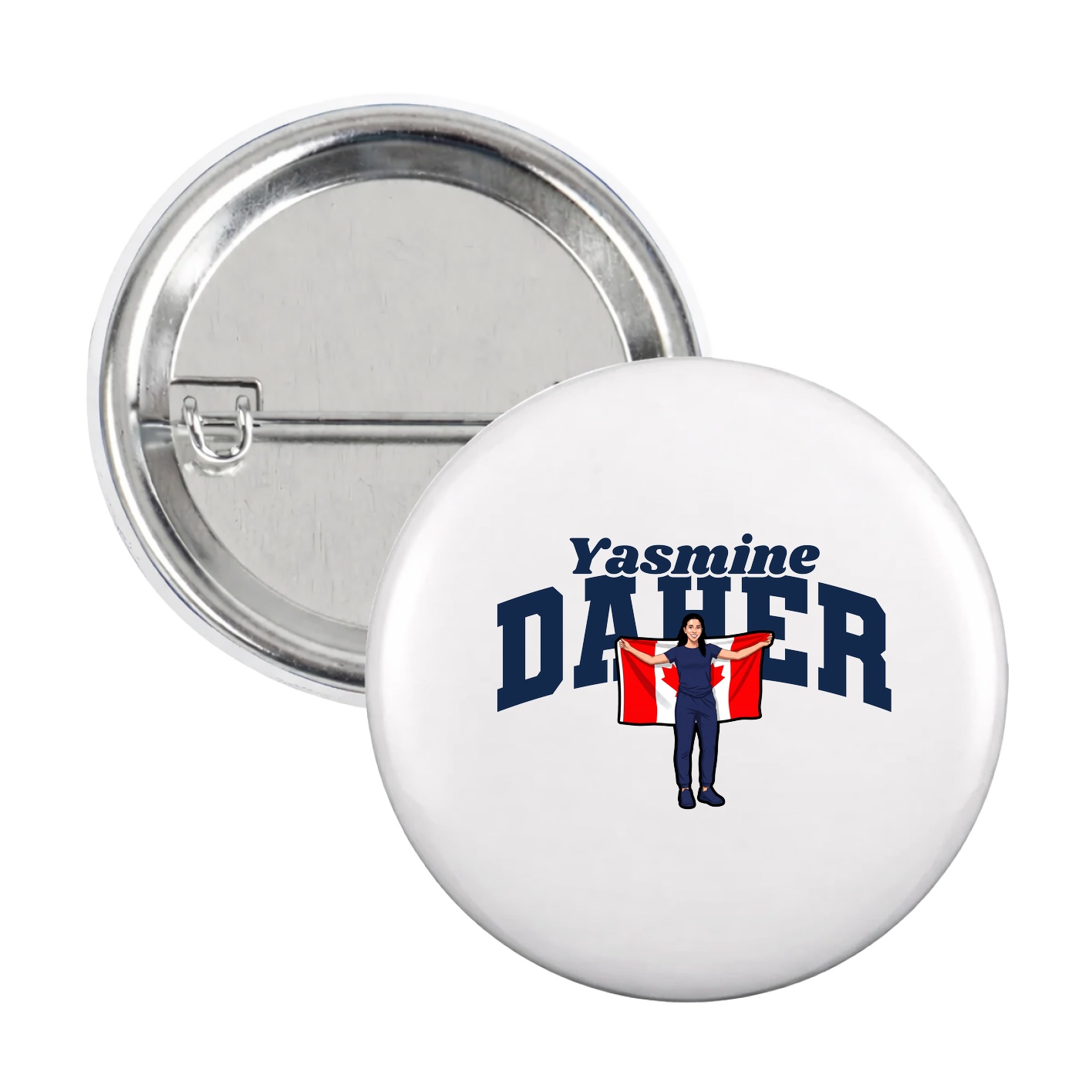 Game Day Button — Signature Arch in White