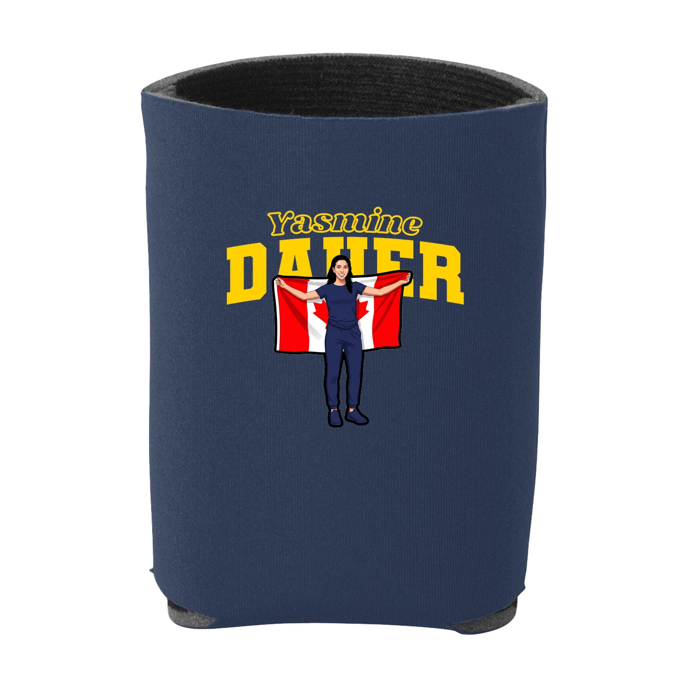 Can Holder — Name Arch in Navy