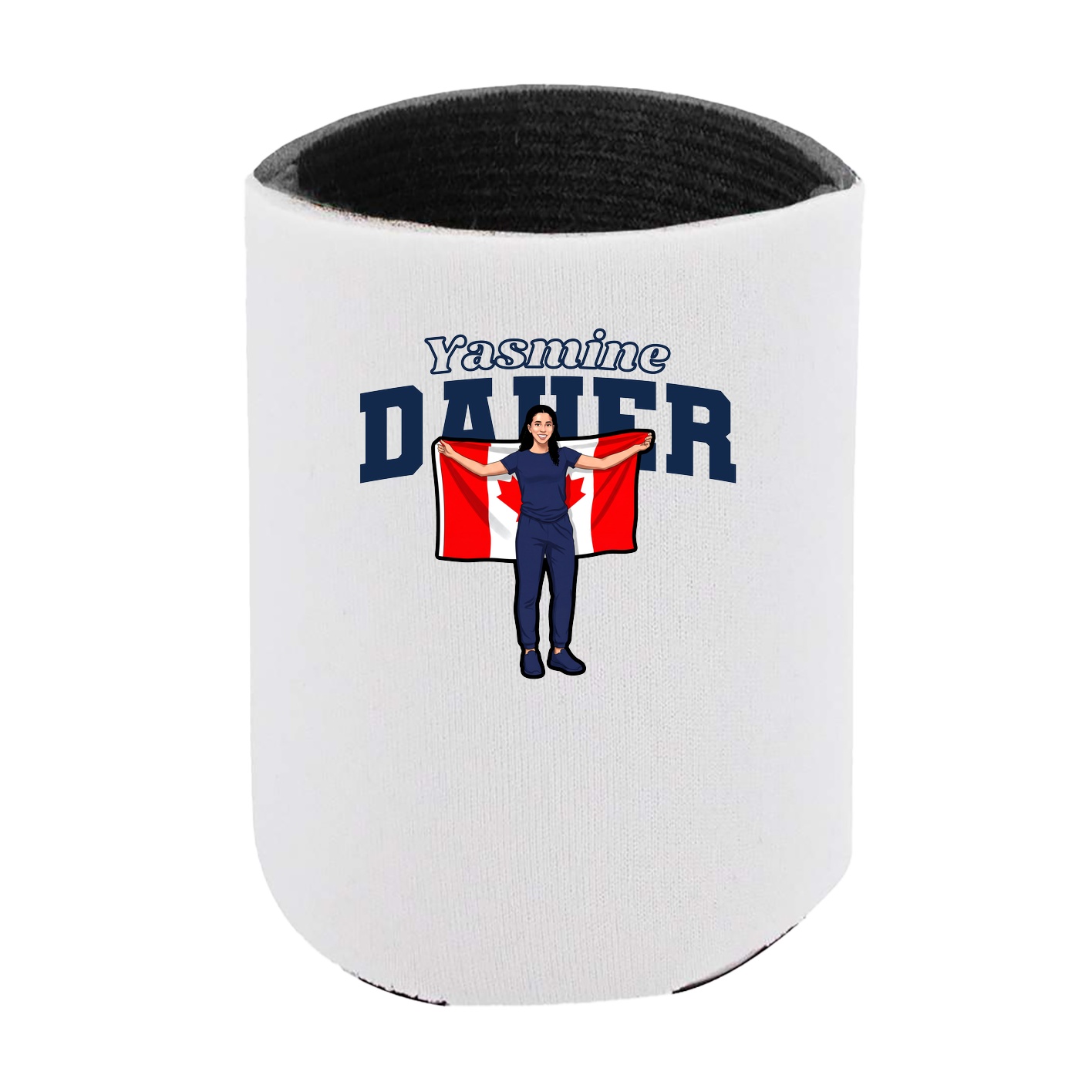 Can Holder — Name Arch in White