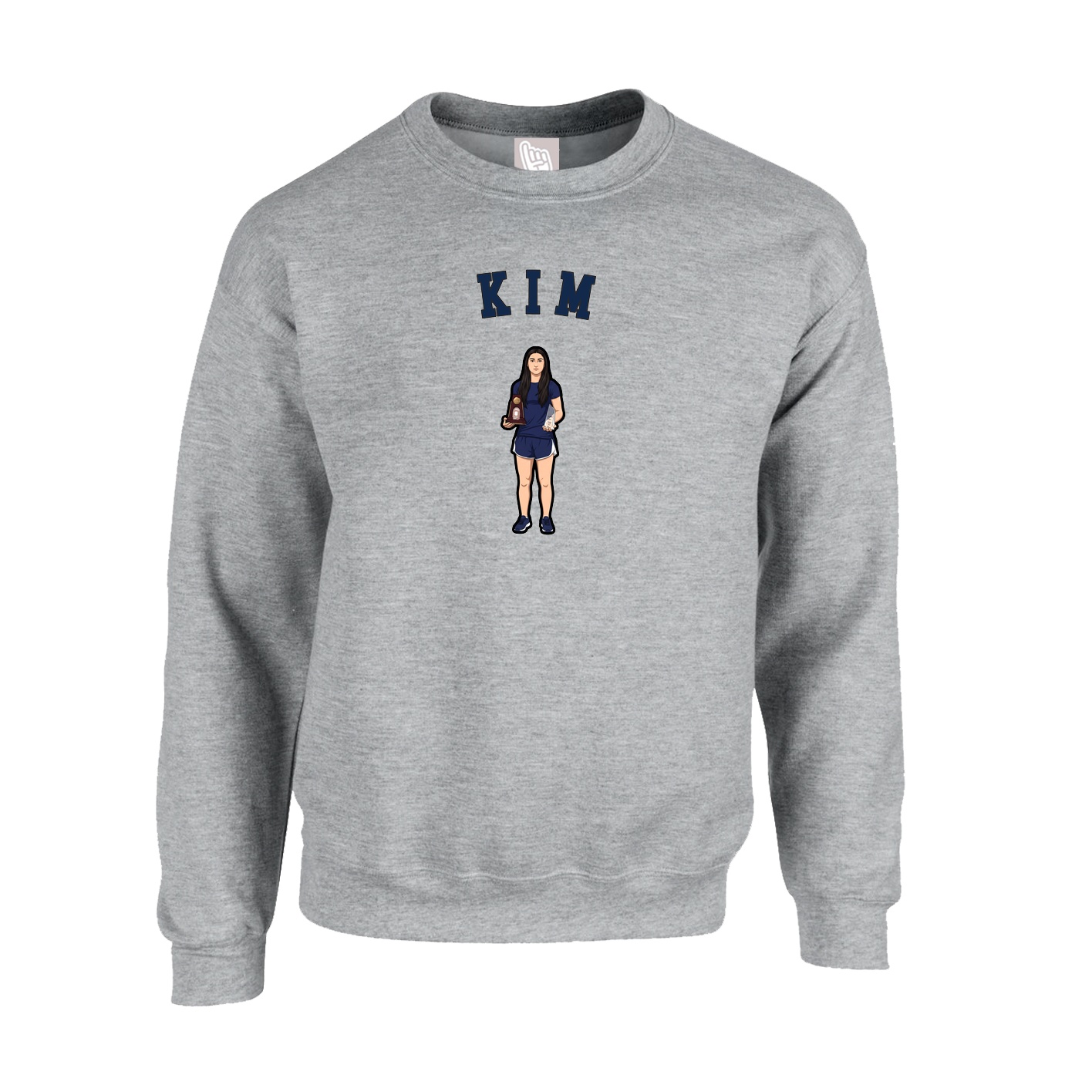 Fleece Crew — Shirsey Arch in Grey