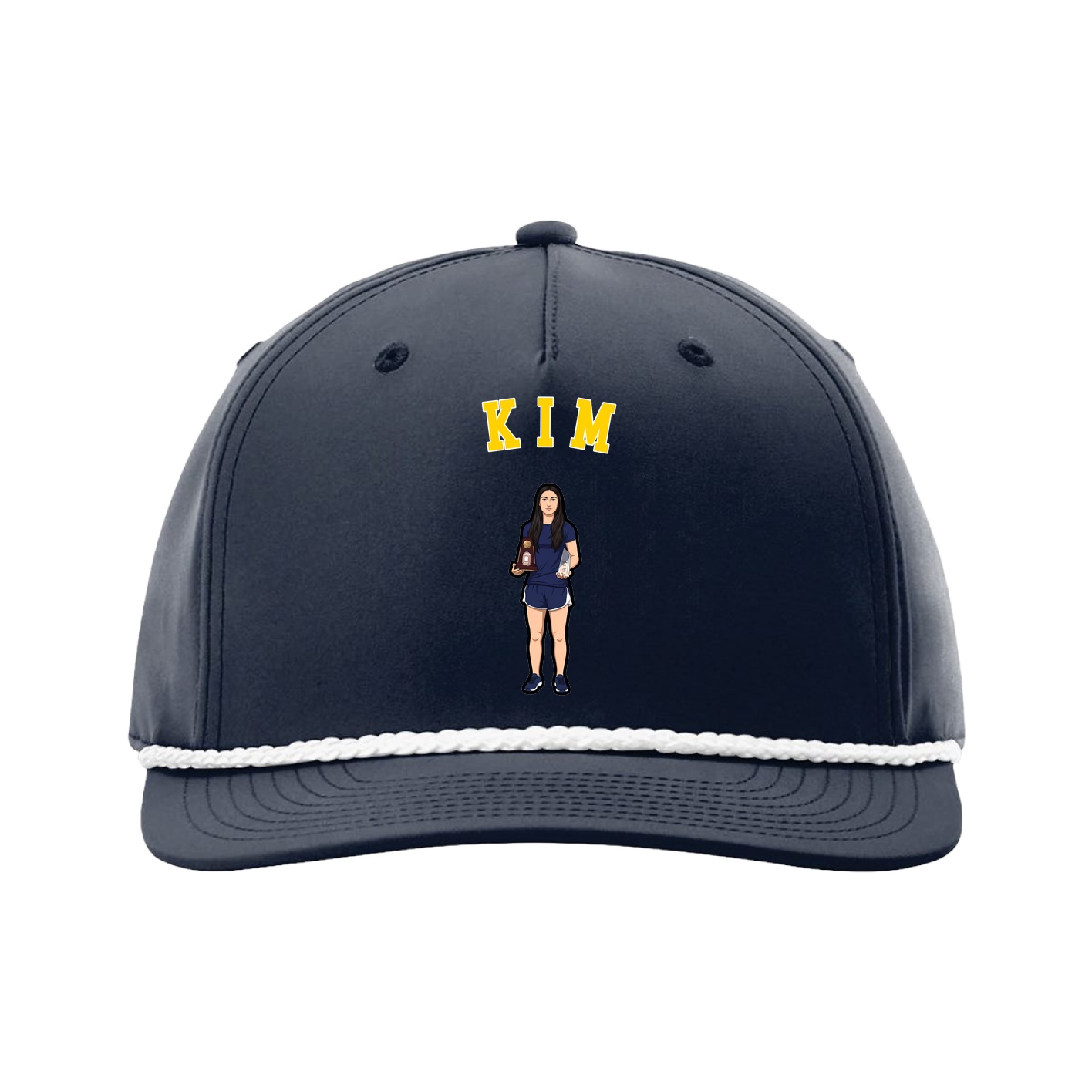 Five-Panel Classic Rope Cap — Shirsey Arch in Navy