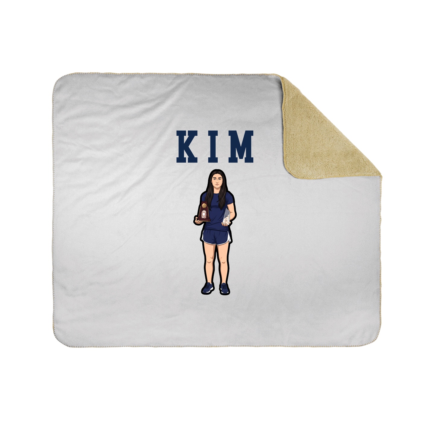 Throw Blanket — Shirsey in White