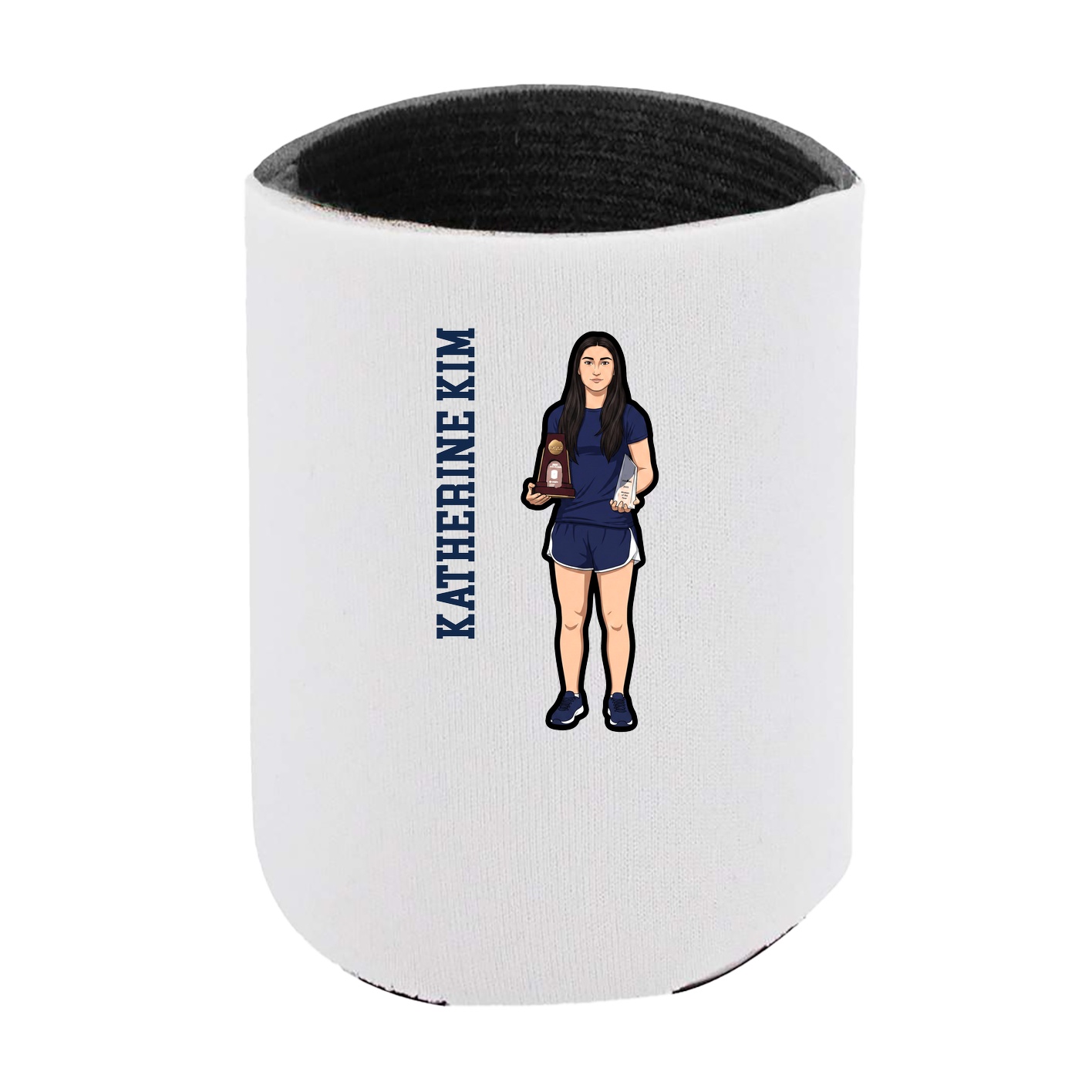 Can Holder — Name Vertical in White