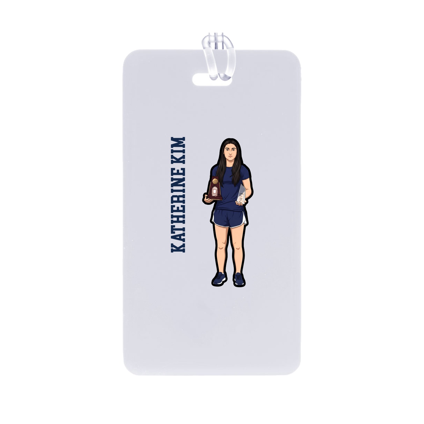 Bag Tag — Name Vertical in Classic