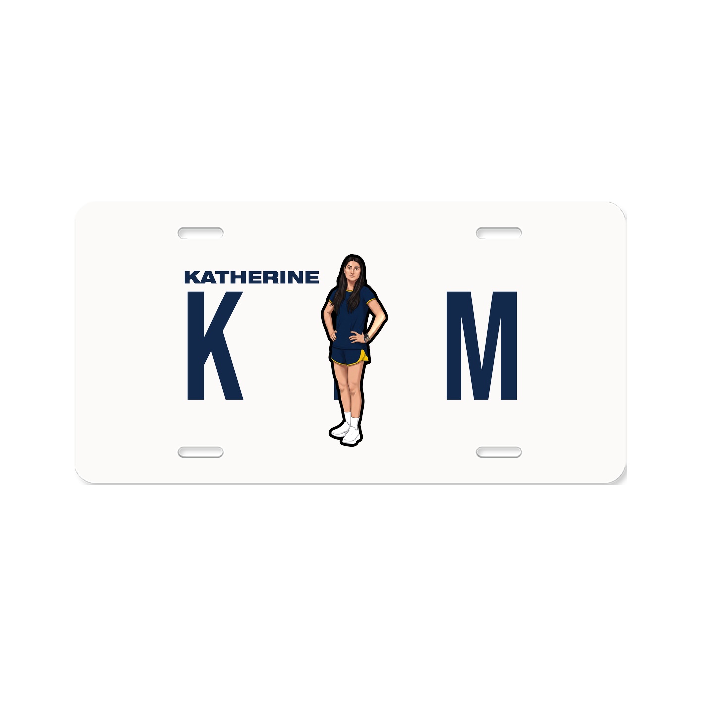 License Plate — Player Name in Classic