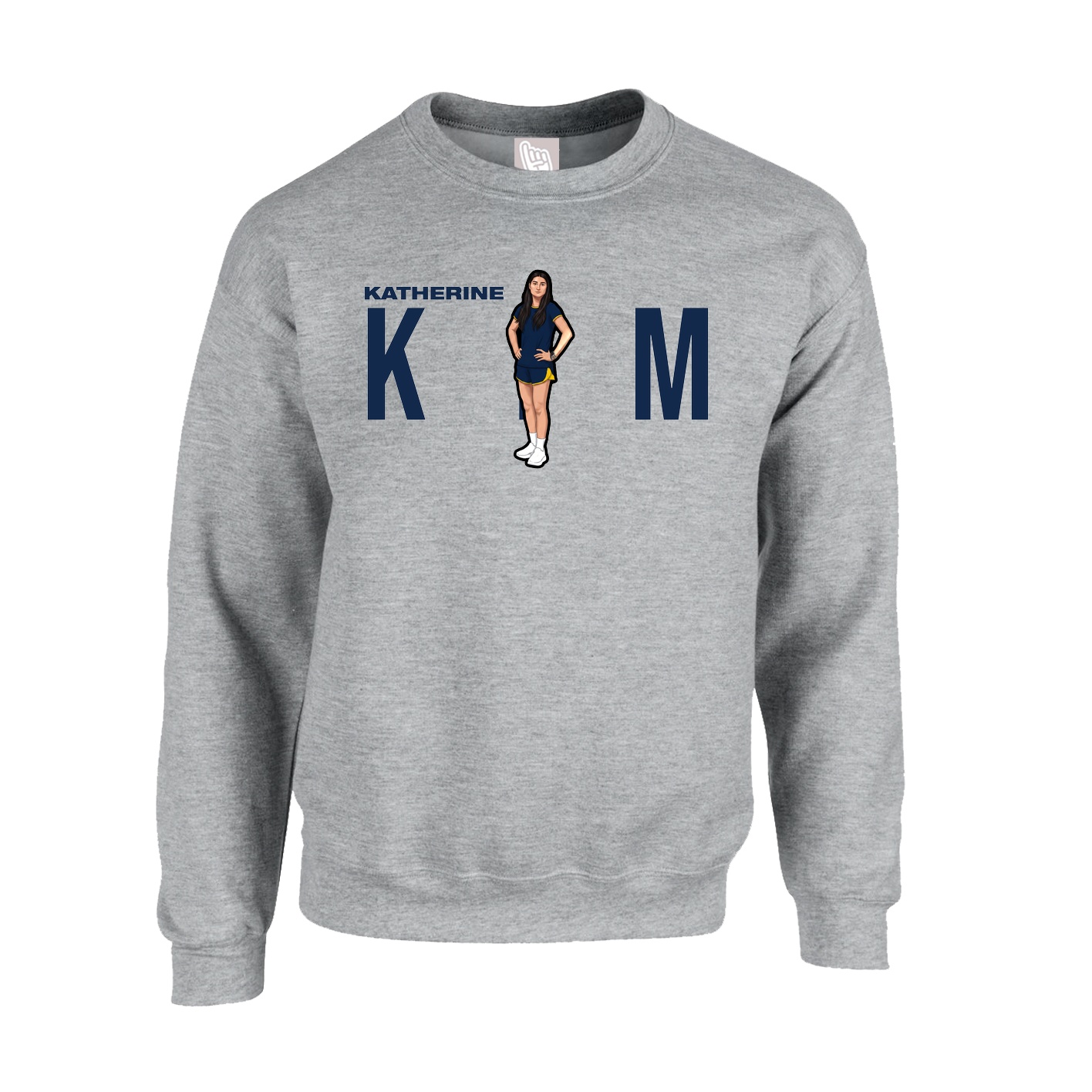 Fleece Crew — Player Name in Grey