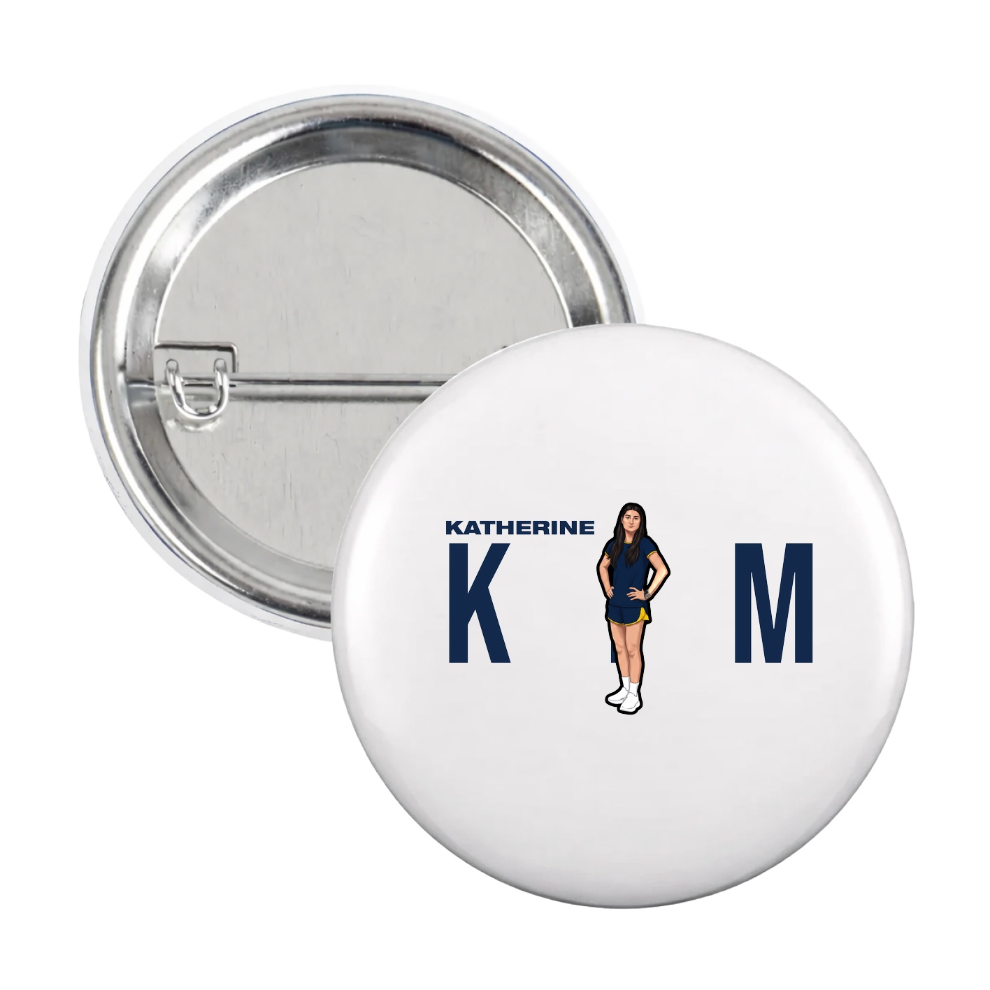 Game Day Button — Player Name in White