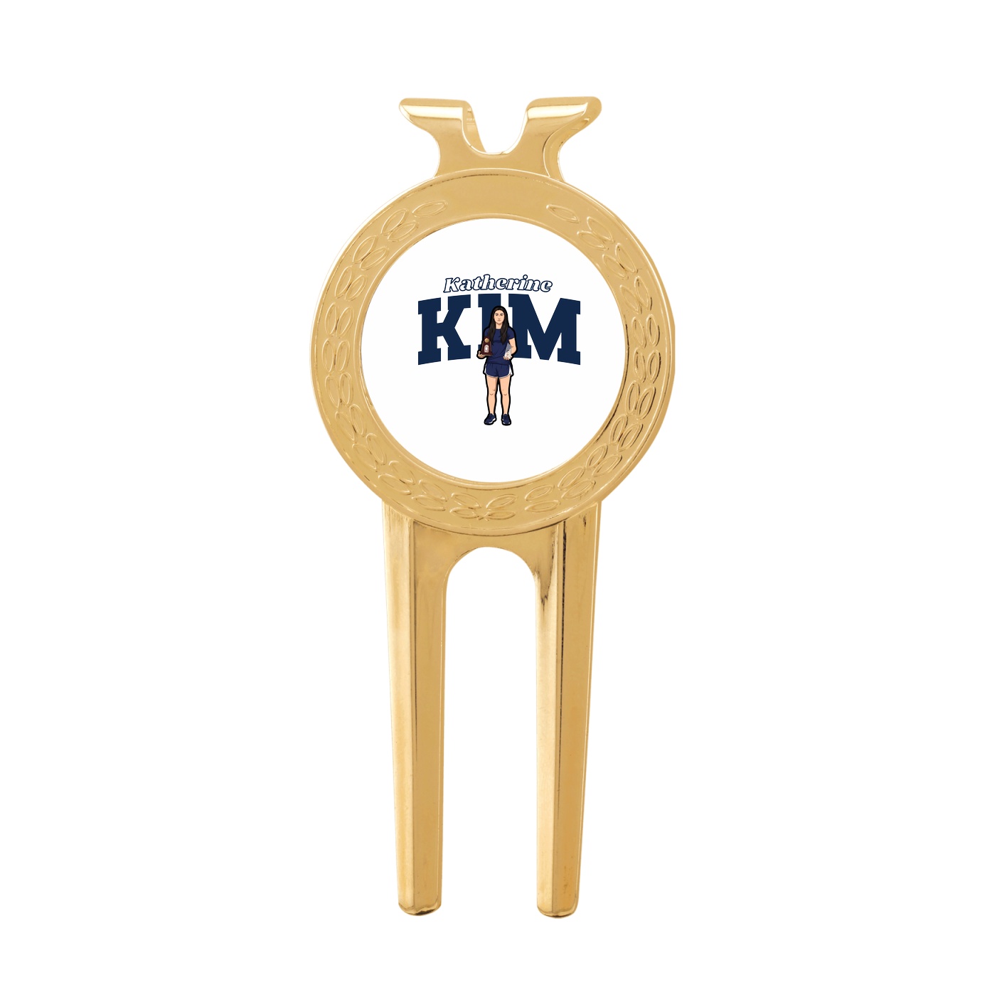 Divot Tool with Ball Marker — Name Arch in Classic
