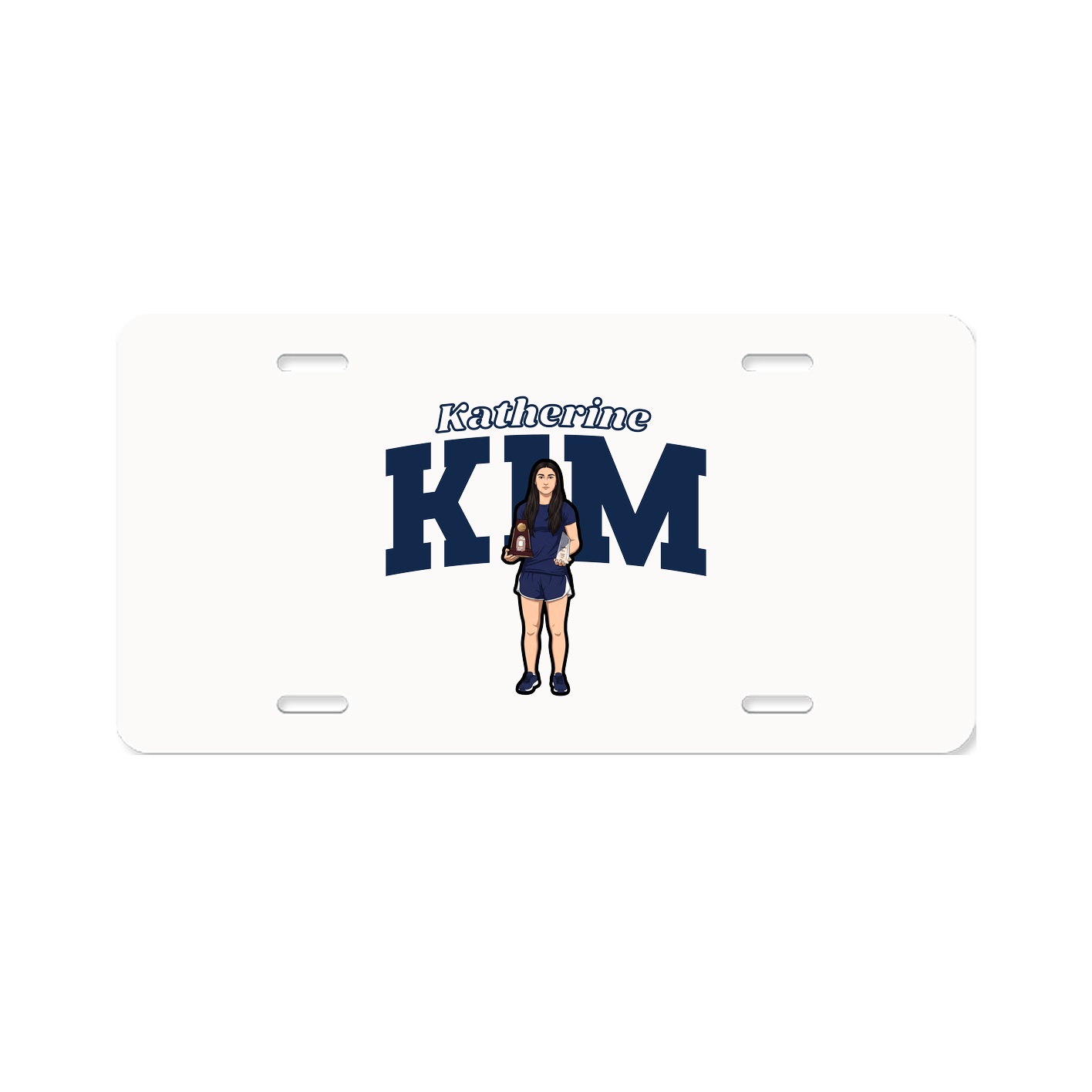 License Plate — Name Arch in Classic