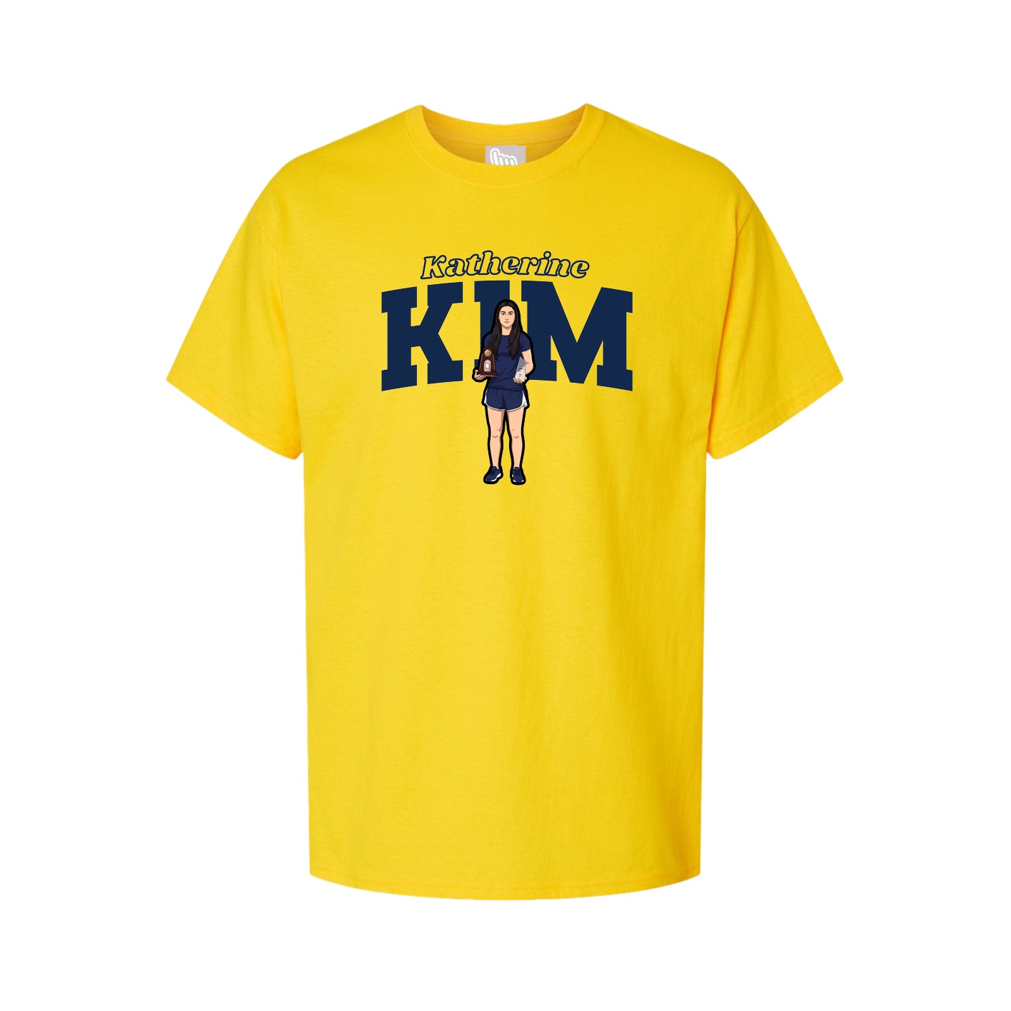 Youth Tee — Name Arch in Gold