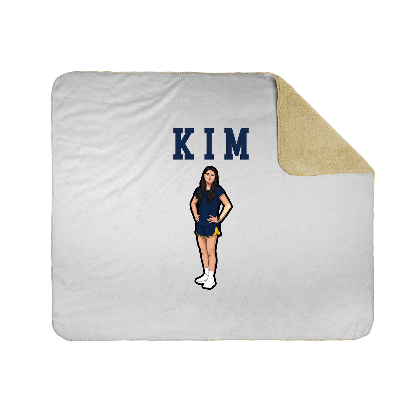 Throw Blanket — Shirsey in White