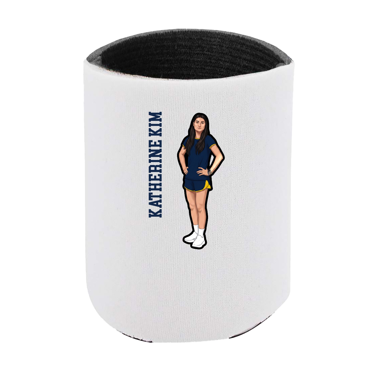 Can Holder — Name Vertical in White