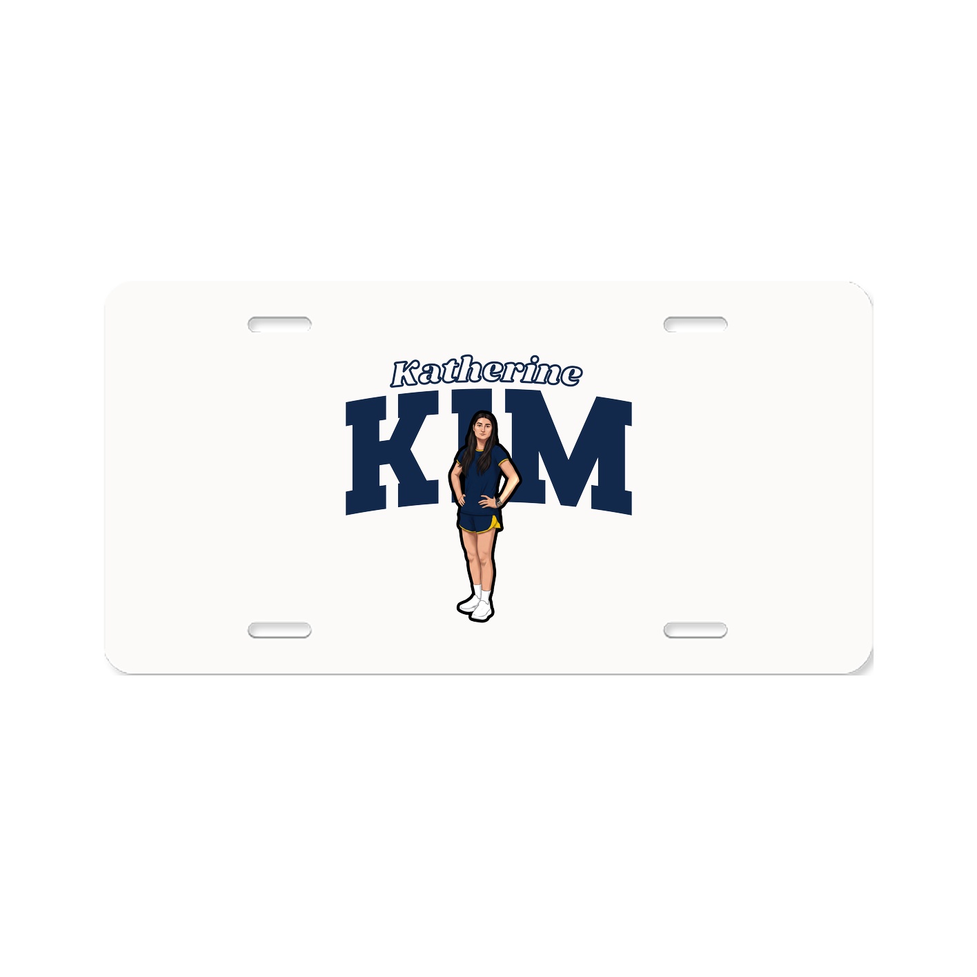 License Plate — Name Arch in Classic