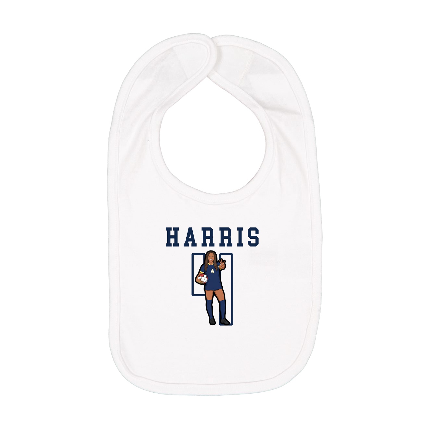 Infant Bib — Shirsey in White