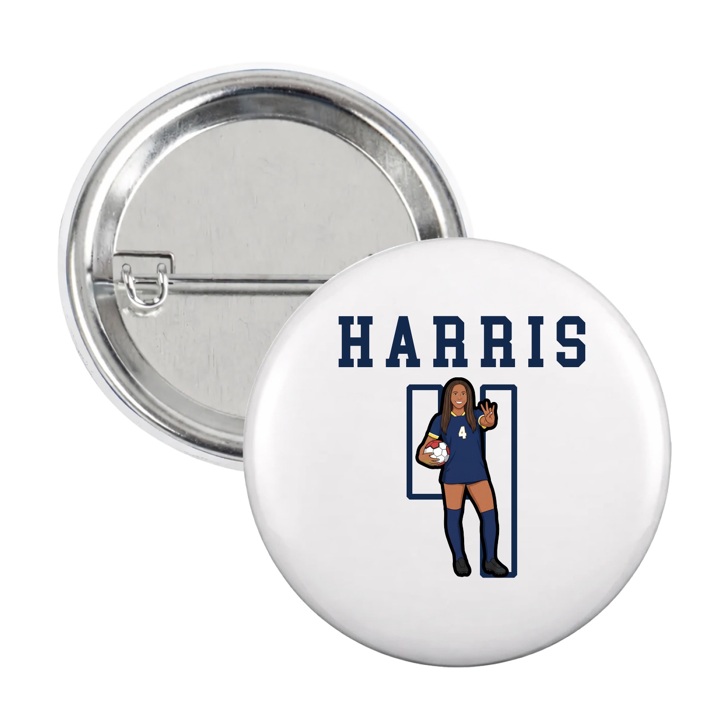 Game Day Button — Shirsey in White