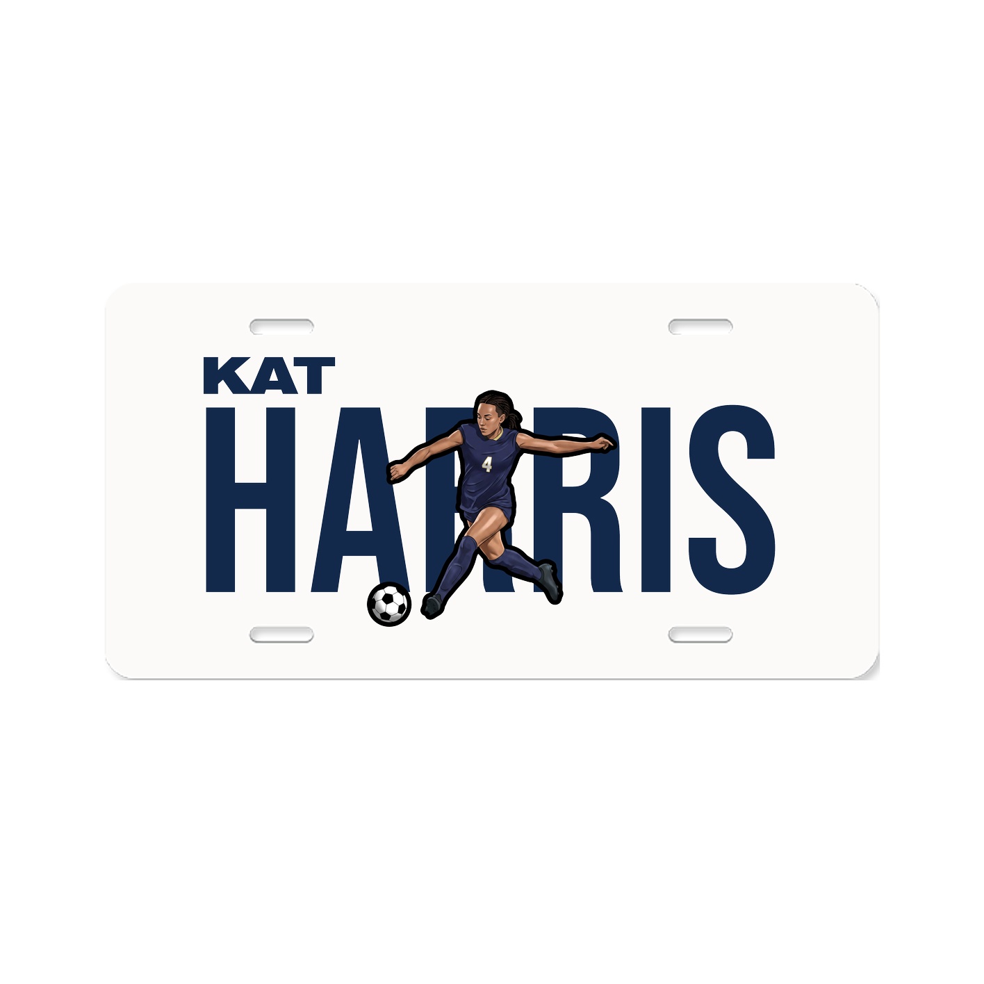 License Plate — Player Name in Classic