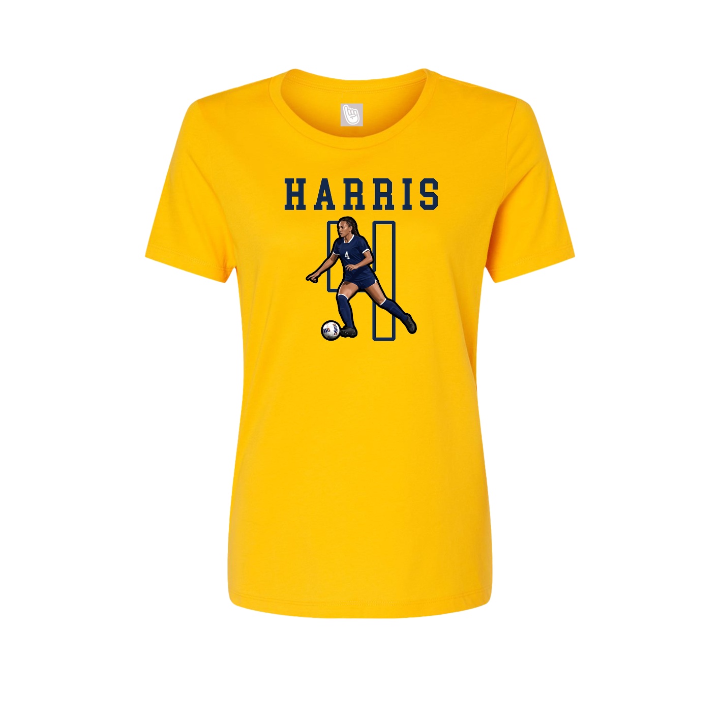 Fitted Women's Tee — Shirsey in Gold
