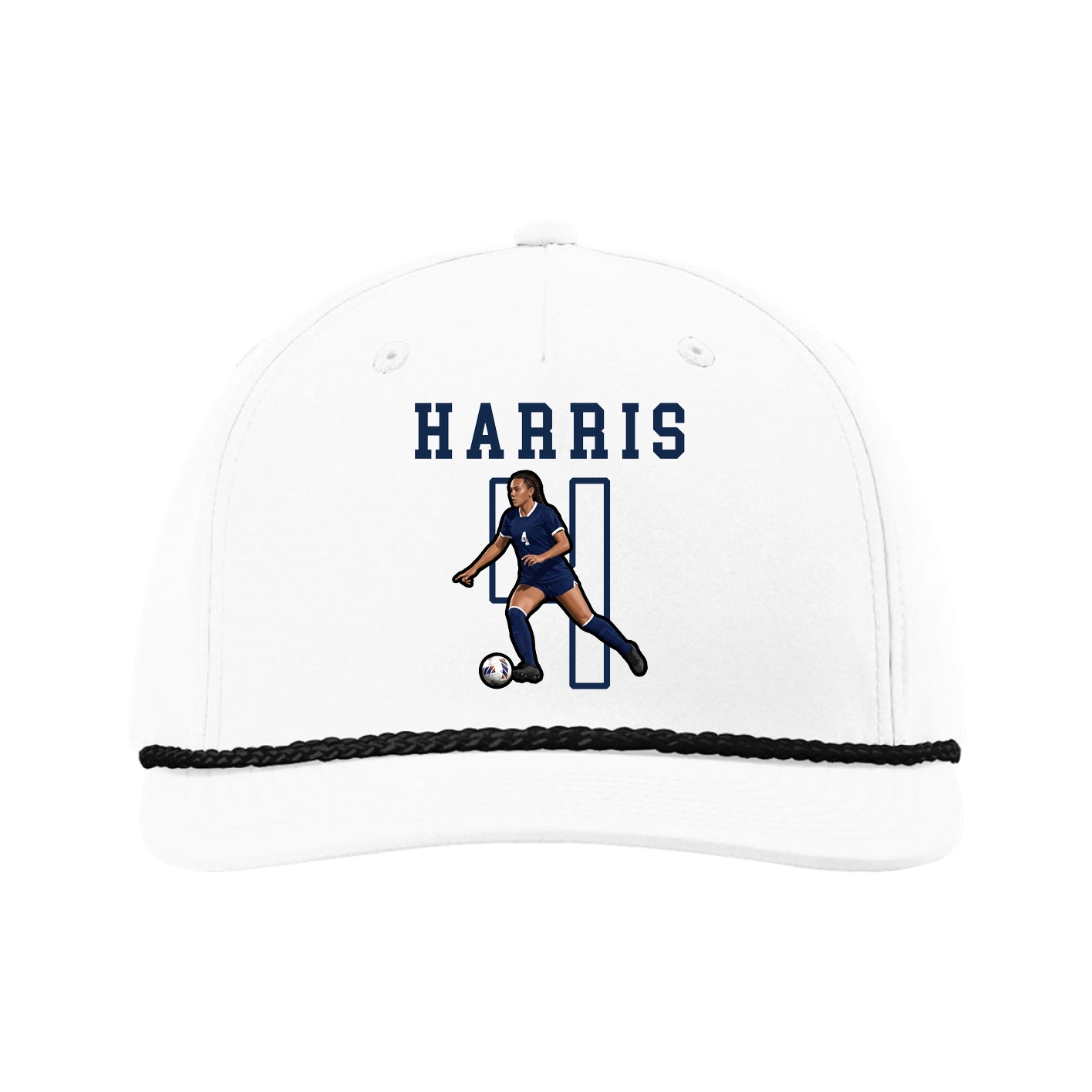 Five-Panel Classic Rope Cap — Shirsey in White