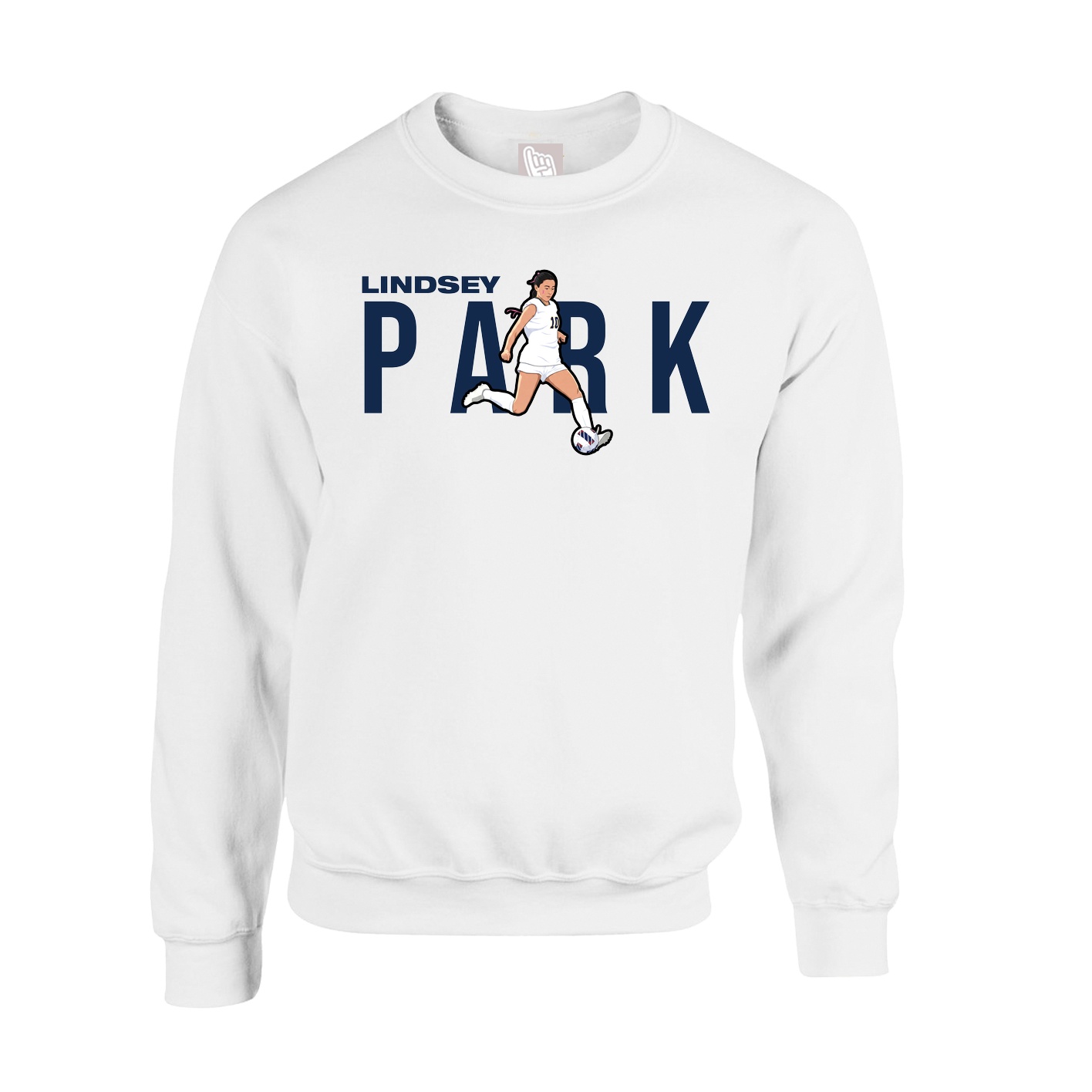 Fleece Crew — Player Name in White