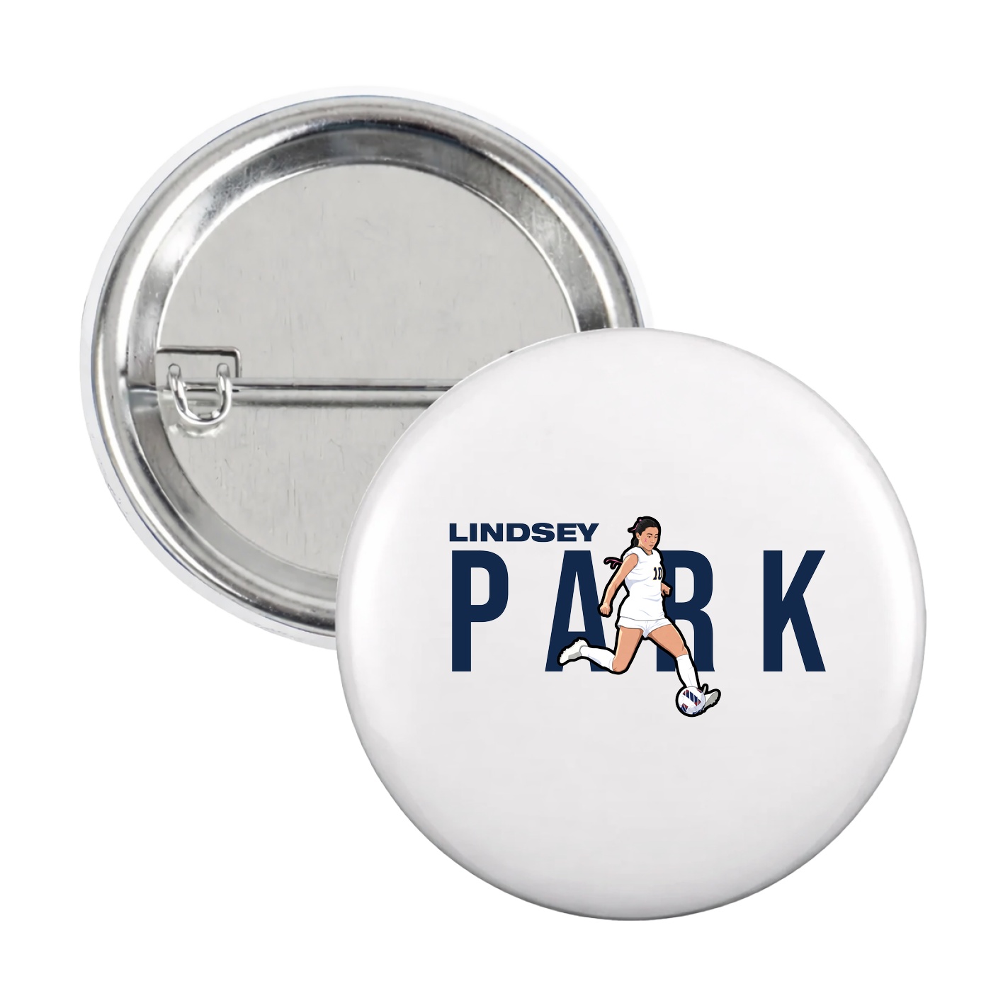 Game Day Button — Player Name in White
