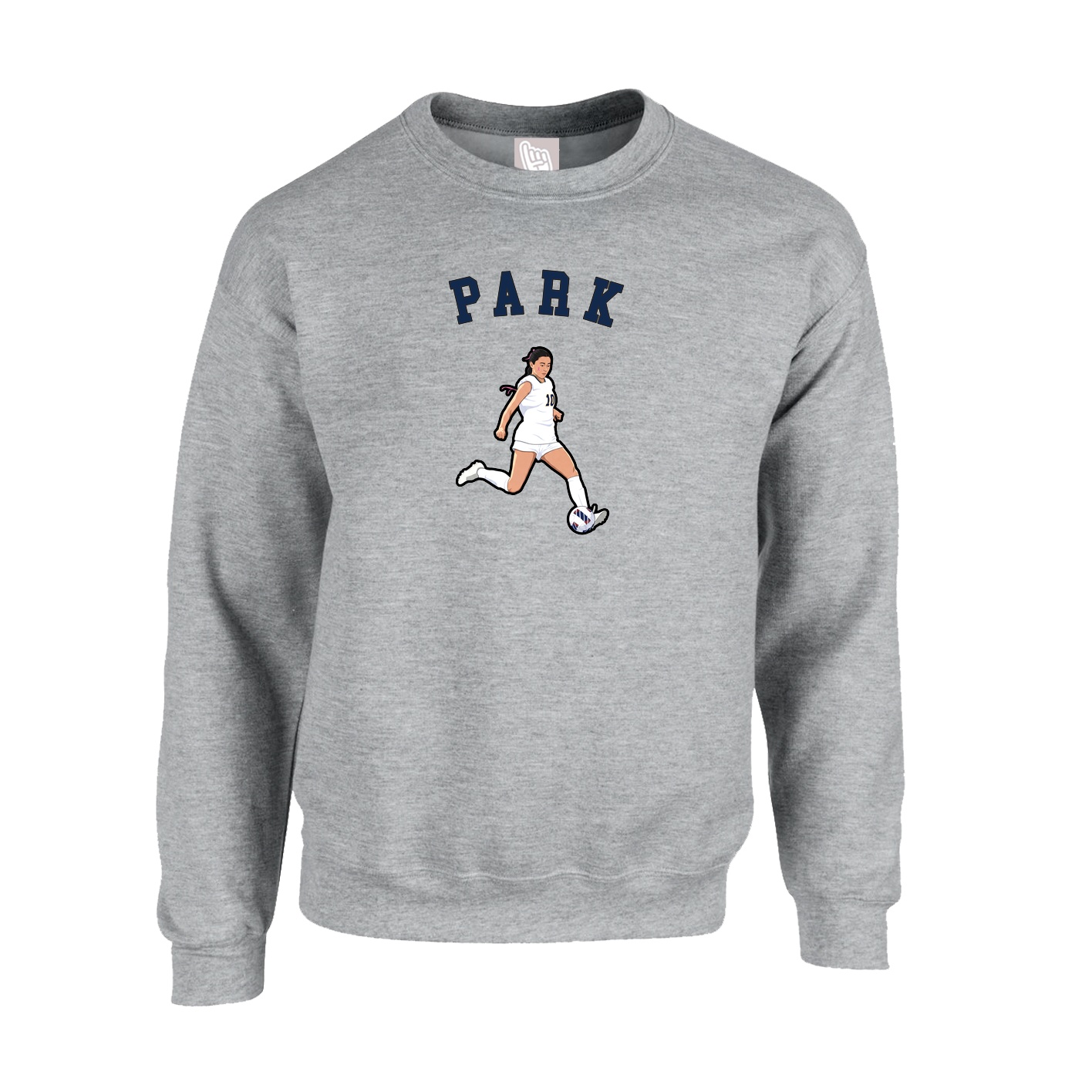 Fleece Crew — Shirsey Arch in Grey