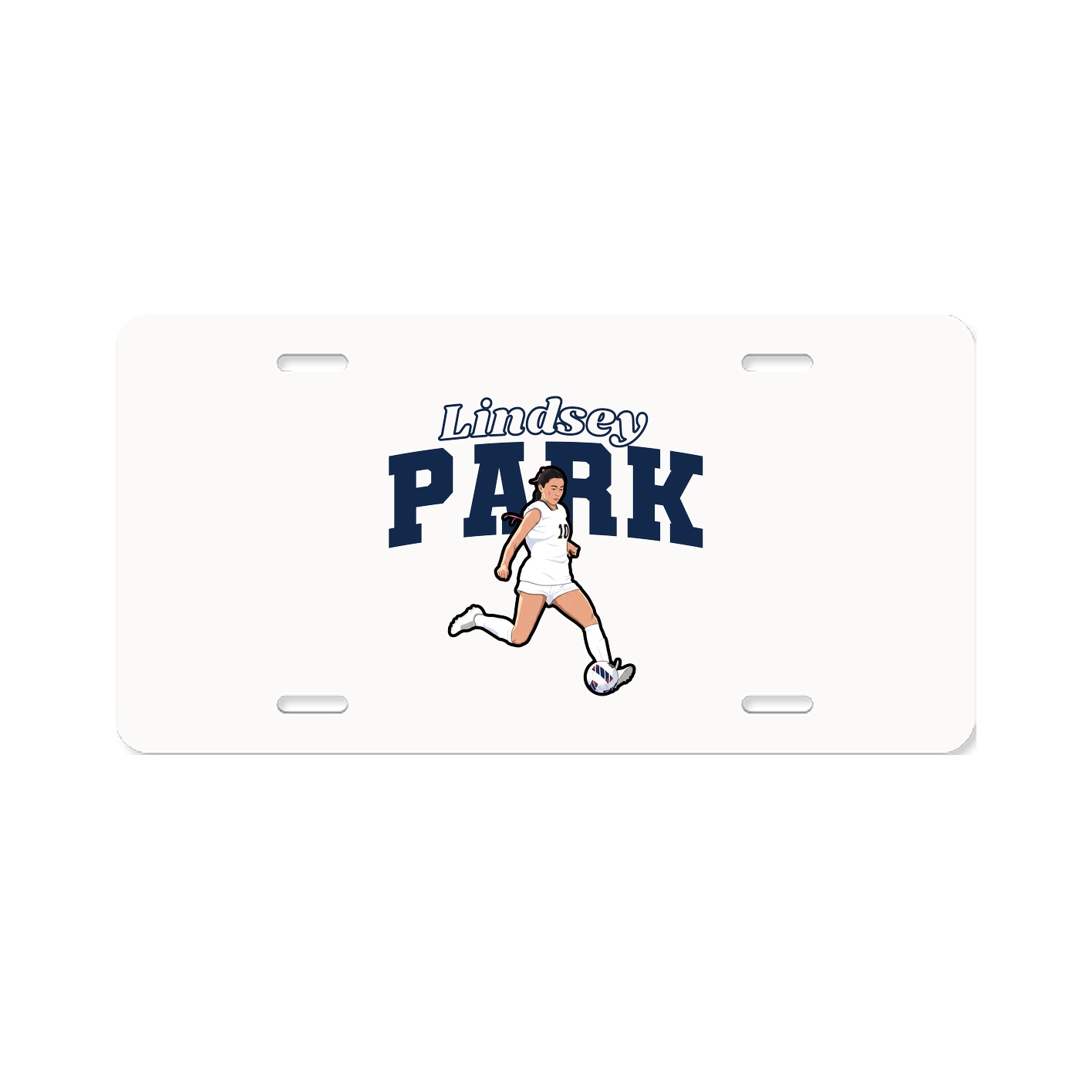 License Plate — Name Arch in Classic