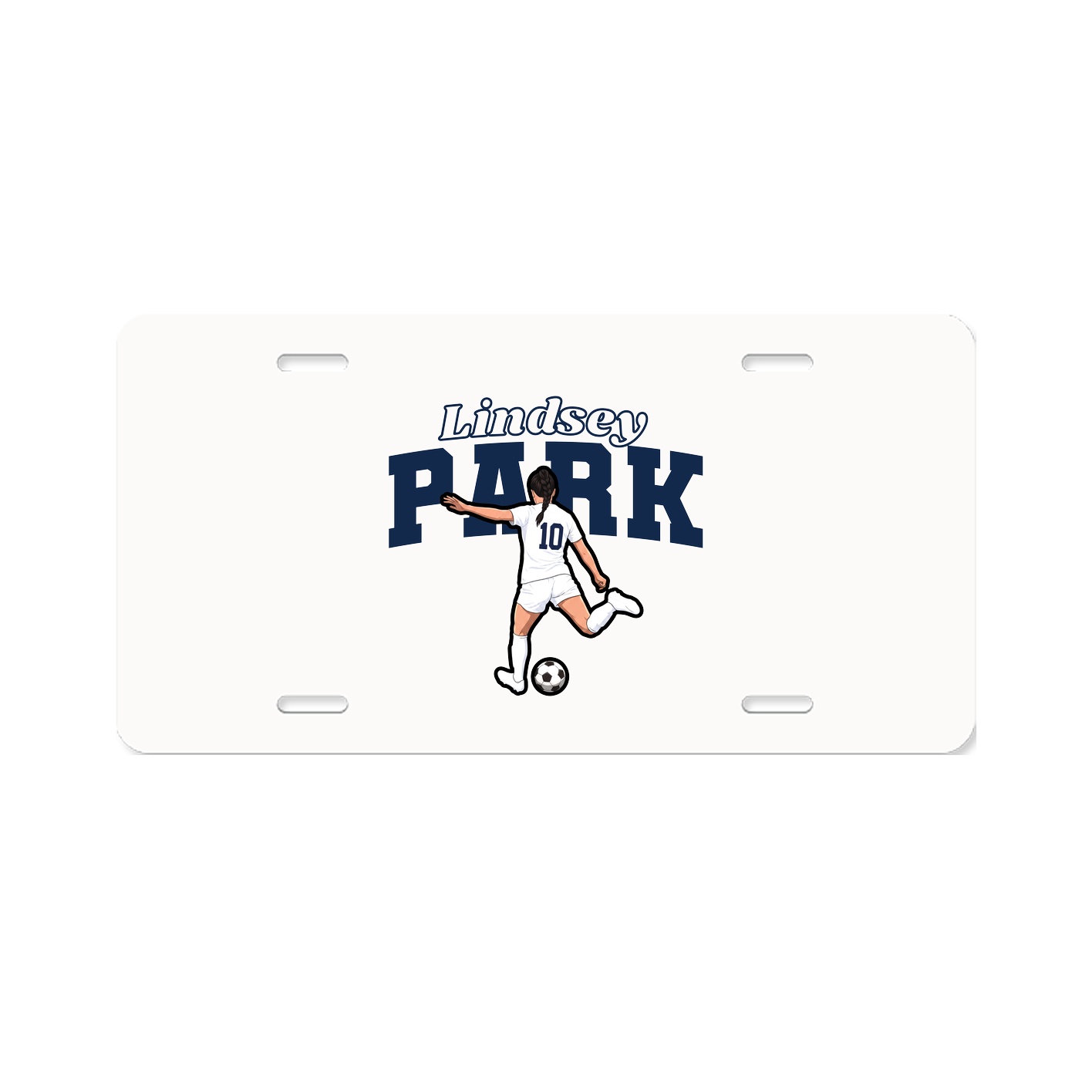 License Plate — Name Arch in Classic