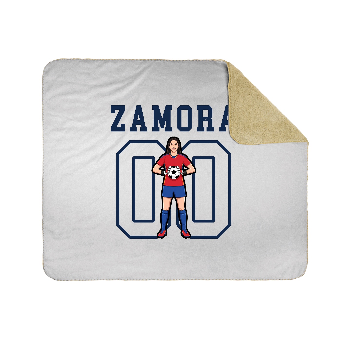 Throw Blanket — Shirsey in White