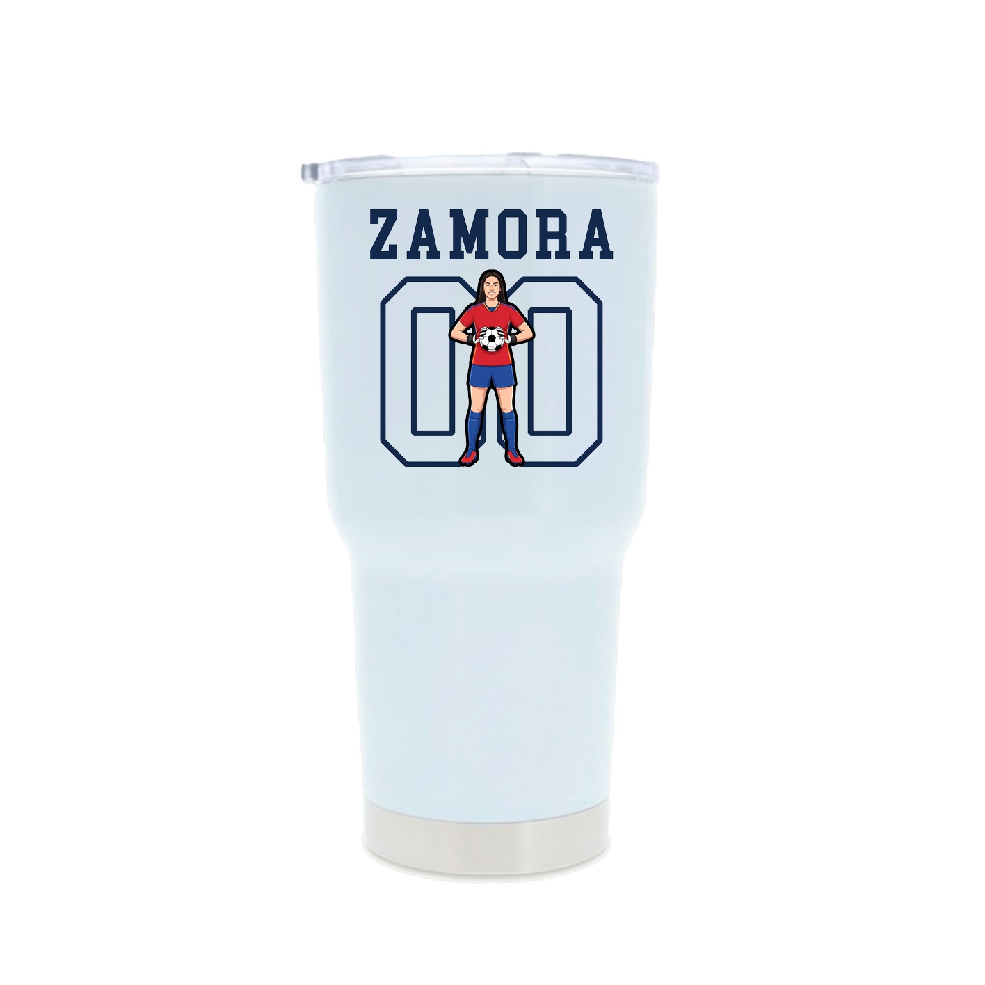 30oz Stainless Steel Tumbler — Shirsey in White