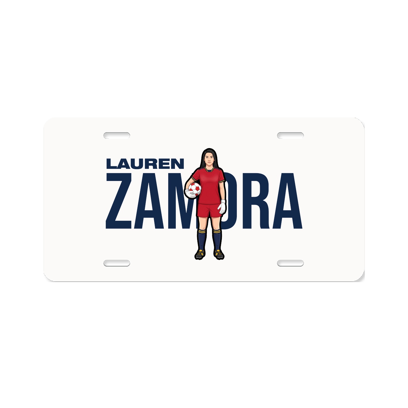 License Plate — Player Name in Classic