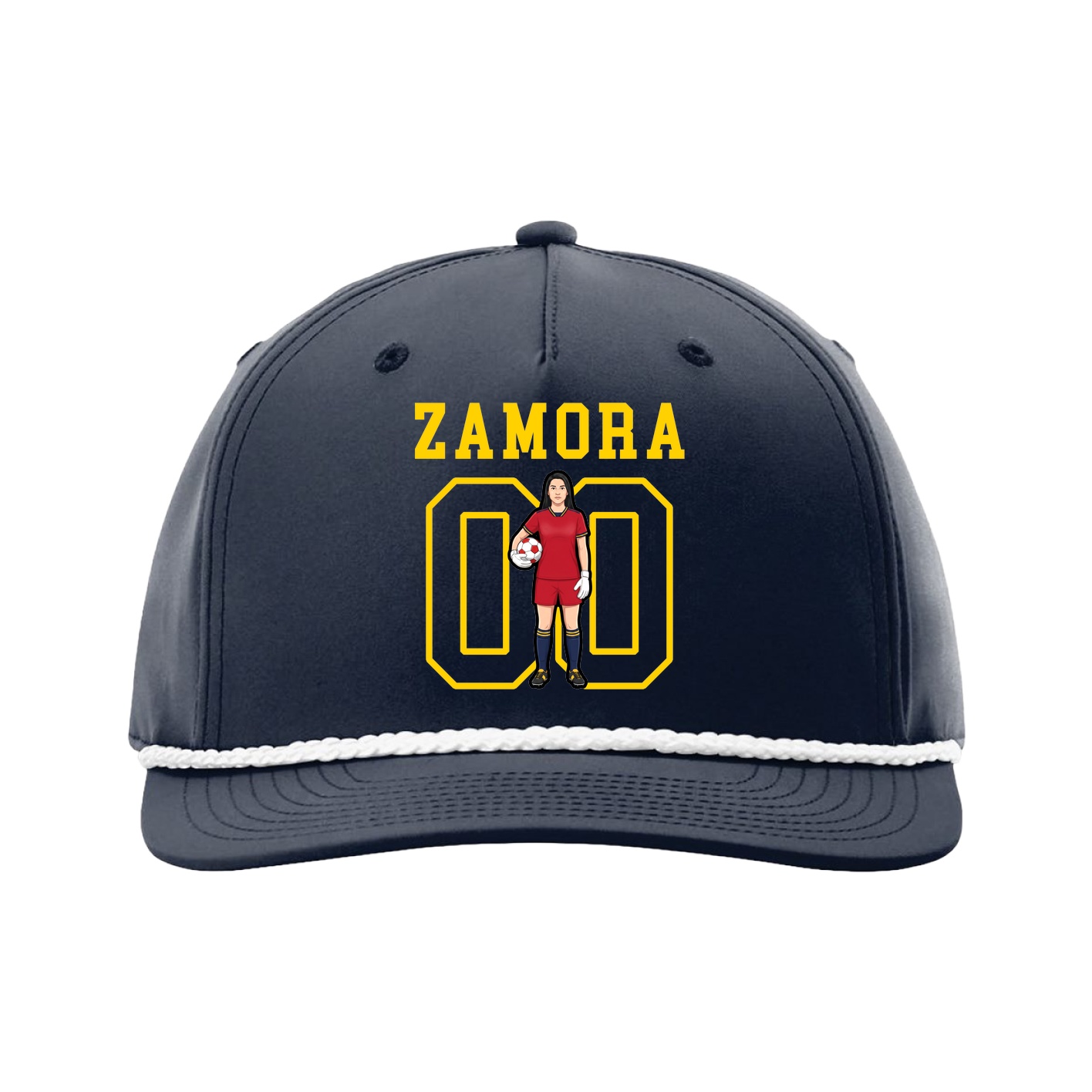 Five-Panel Classic Rope Cap — Shirsey in Navy
