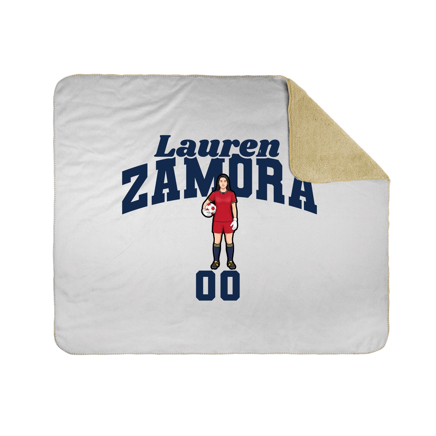Throw Blanket — Signature Arch in White