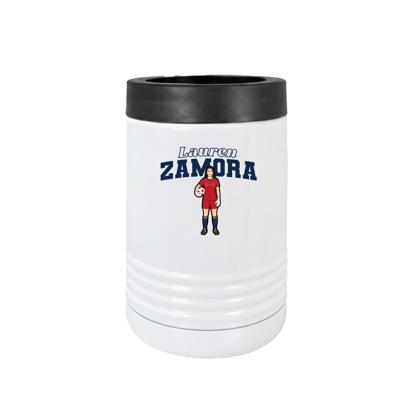 Beverage Holder — Name Arch in White