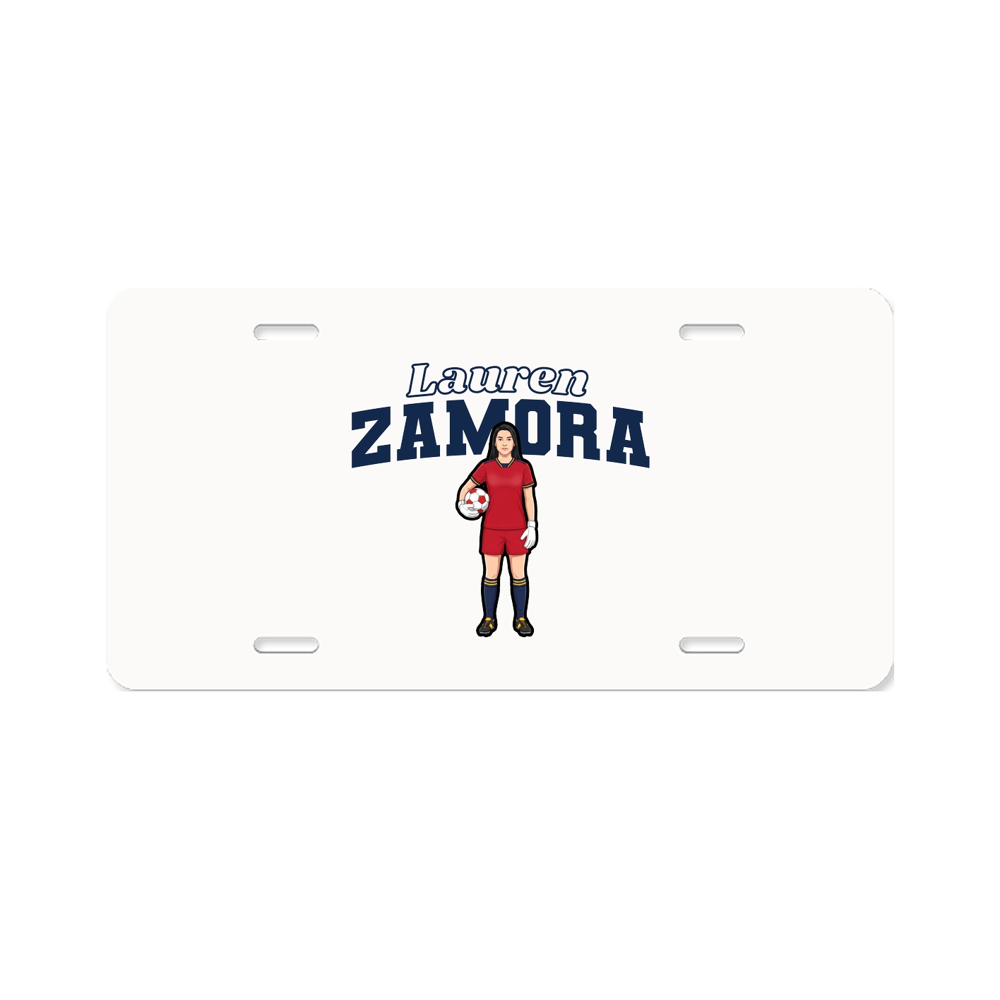 License Plate — Name Arch in Classic