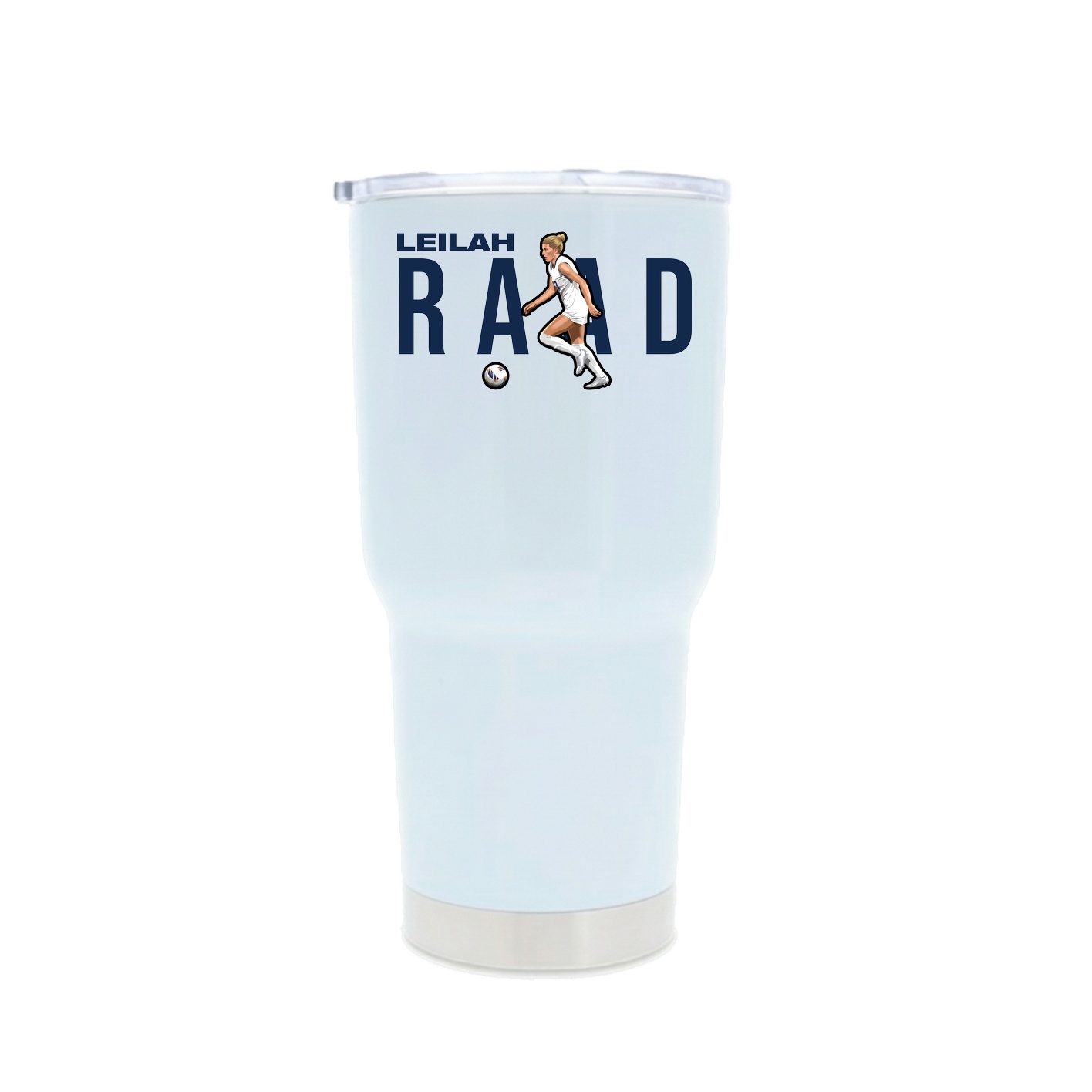 30oz Stainless Steel Tumbler — Player Name in White