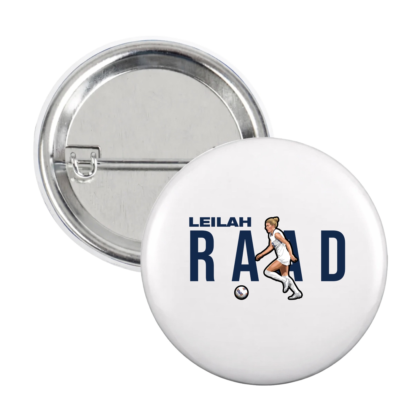 Game Day Button — Player Name in White